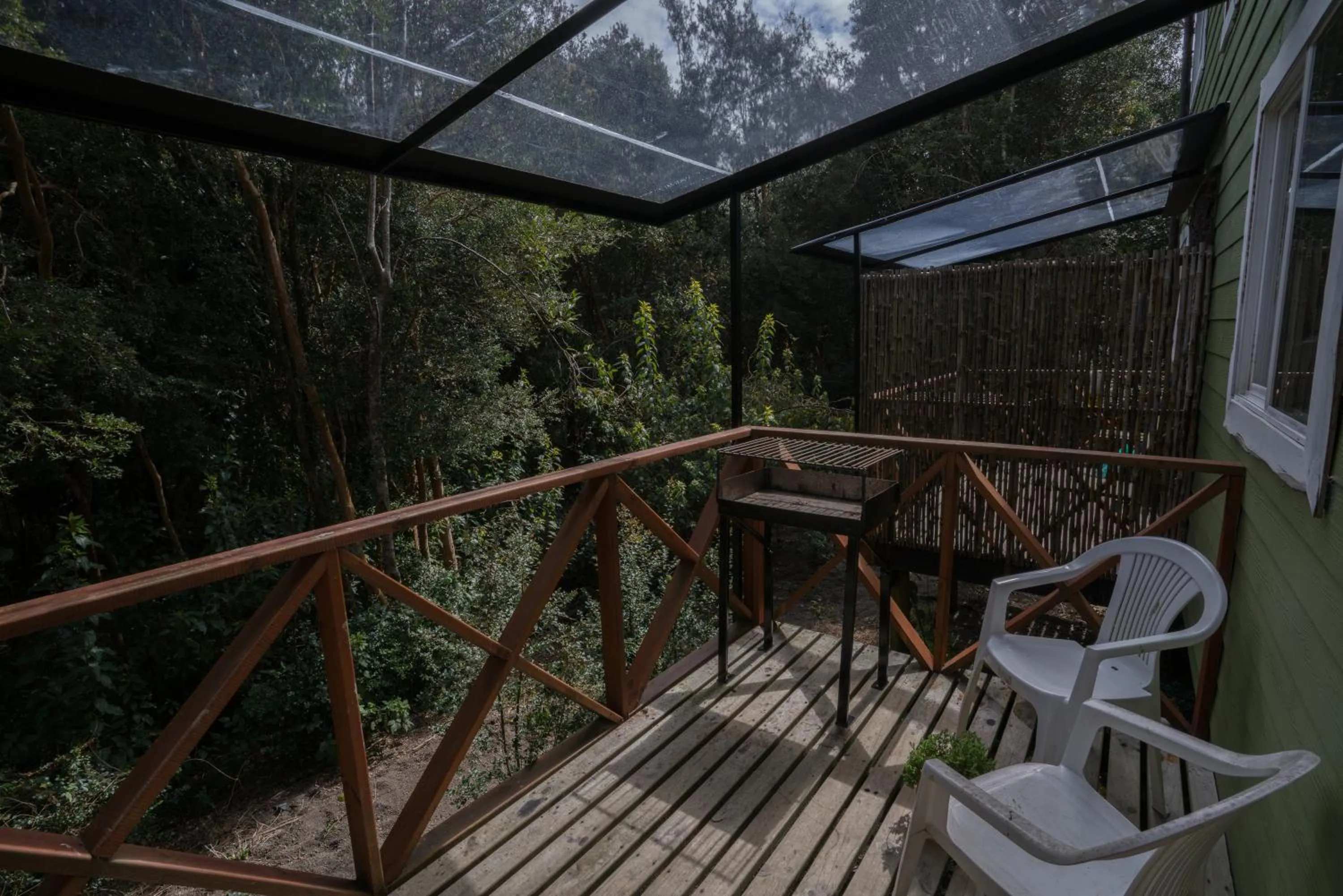 Balcony/Terrace in Cabañas Ensenada Bosque Nativo