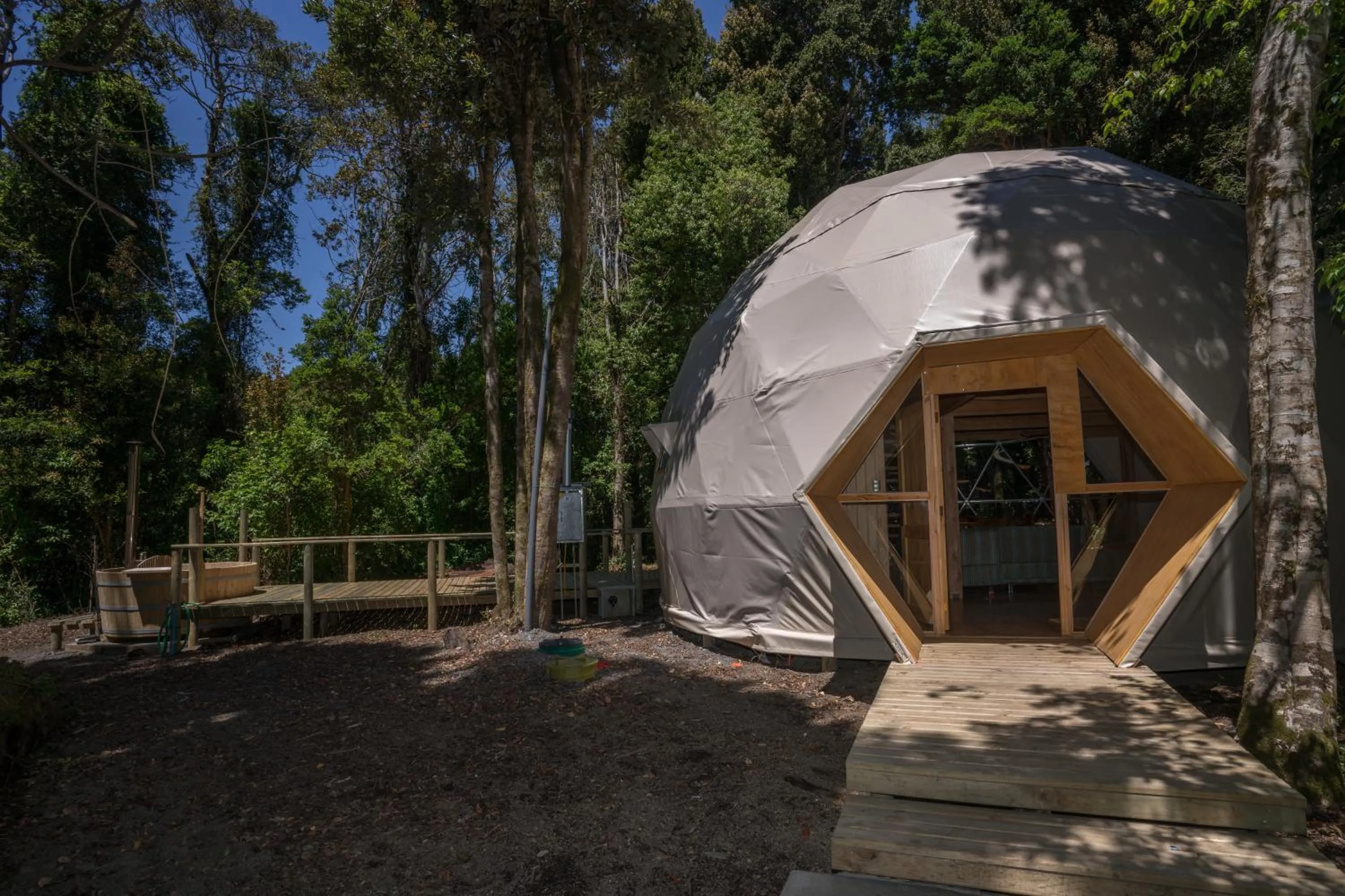 Facade/entrance in Cabañas Ensenada Bosque Nativo