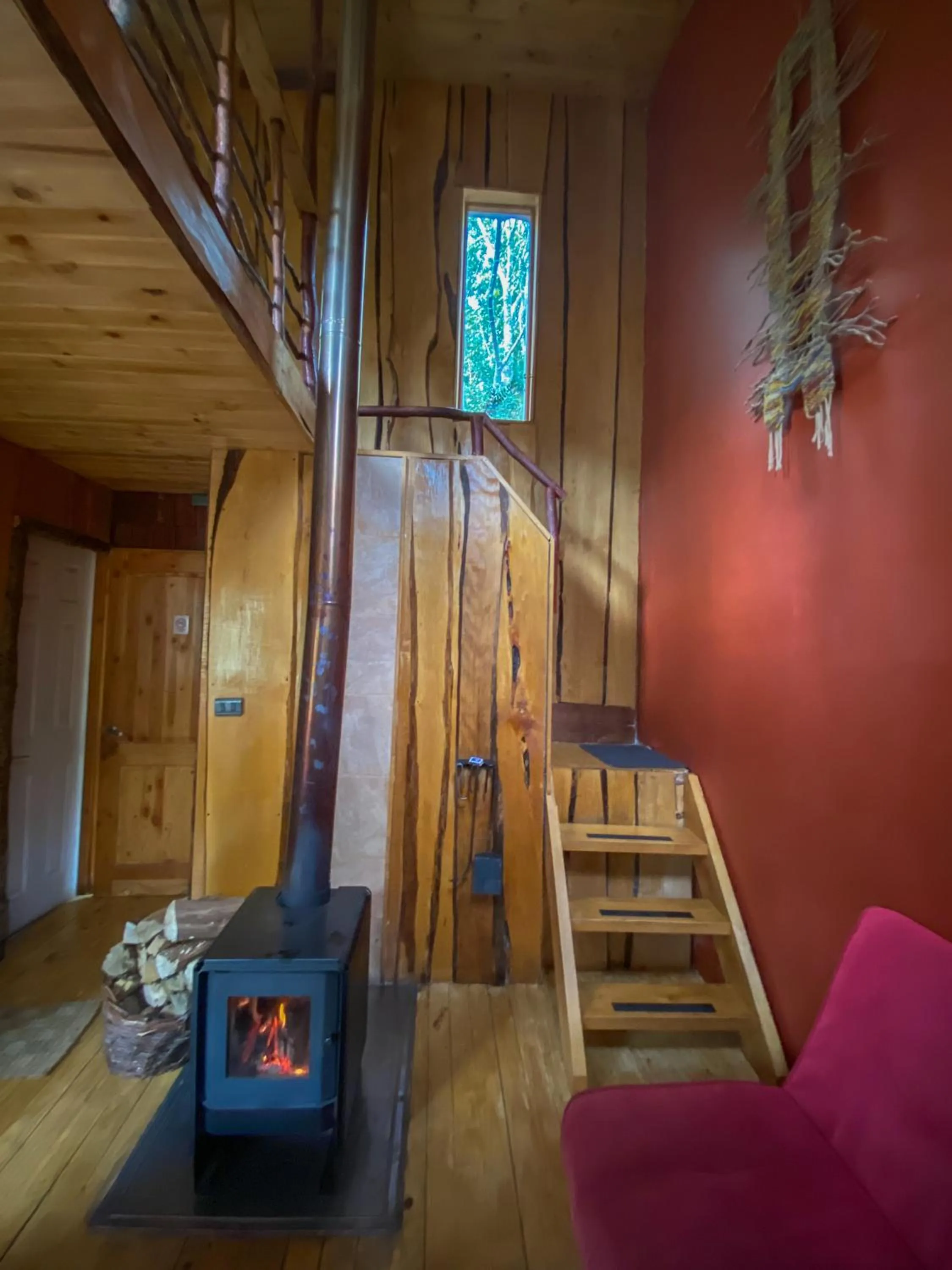 Living room in Cabañas Ensenada Bosque Nativo