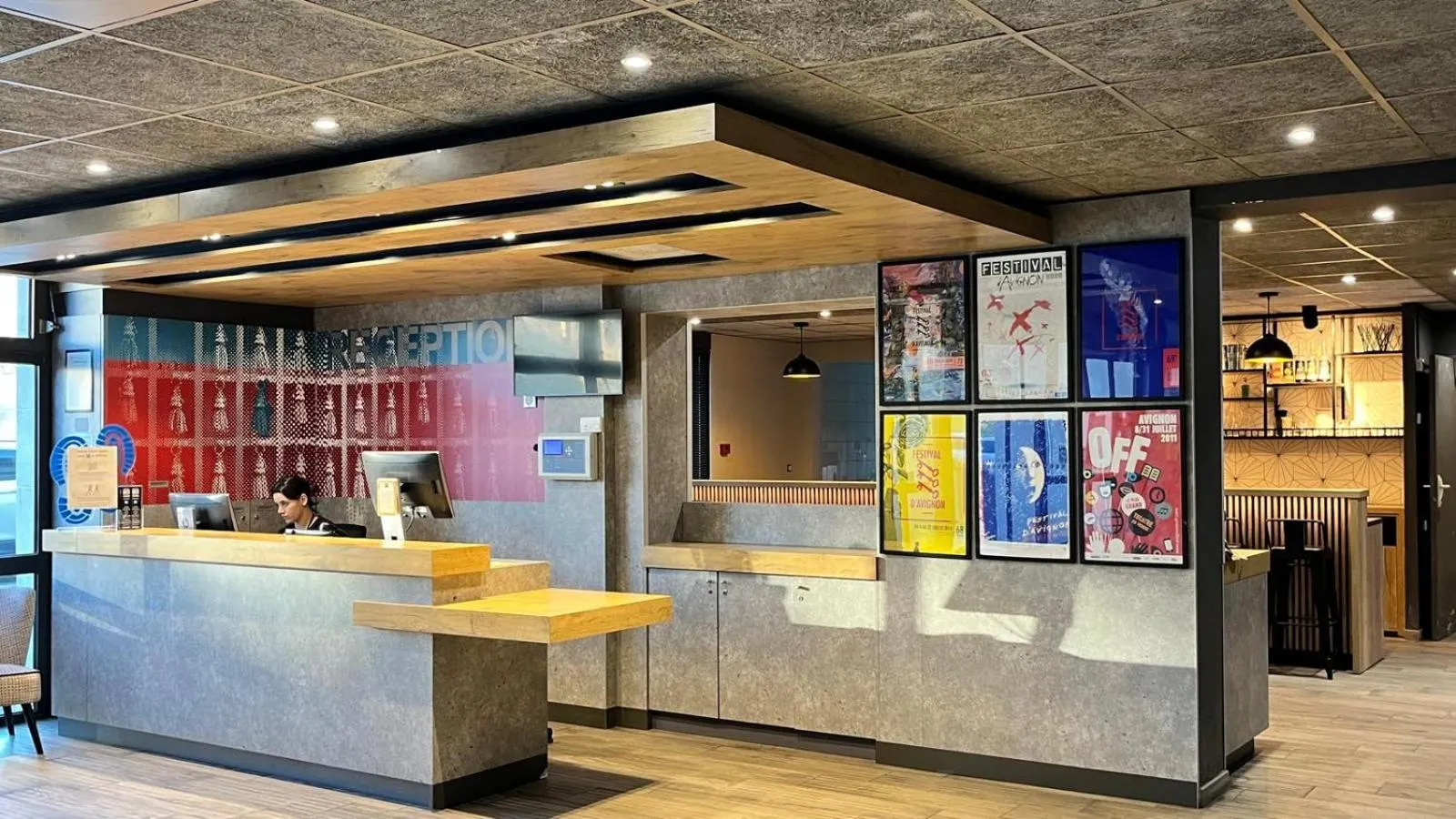 Lobby or reception in ibis budget Avignon Centre