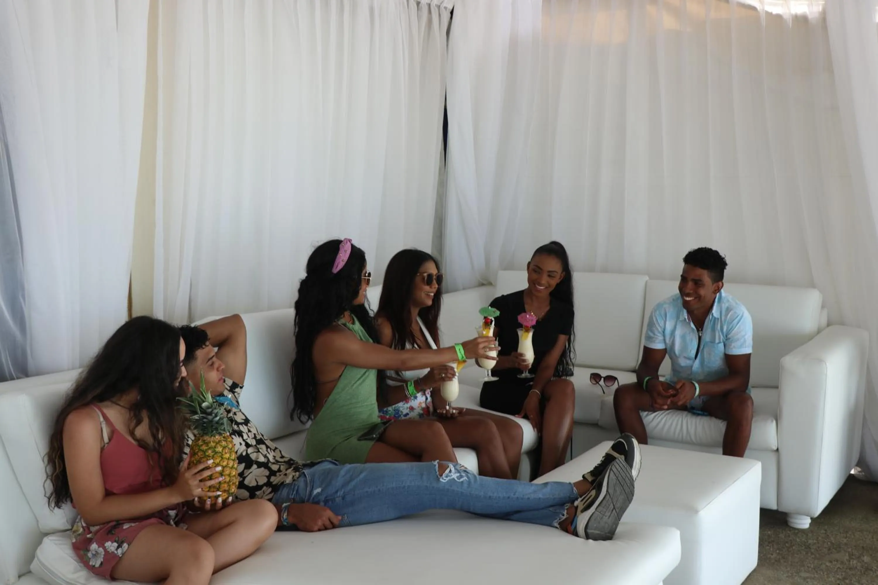 Family in Paradise Island Beach Resort