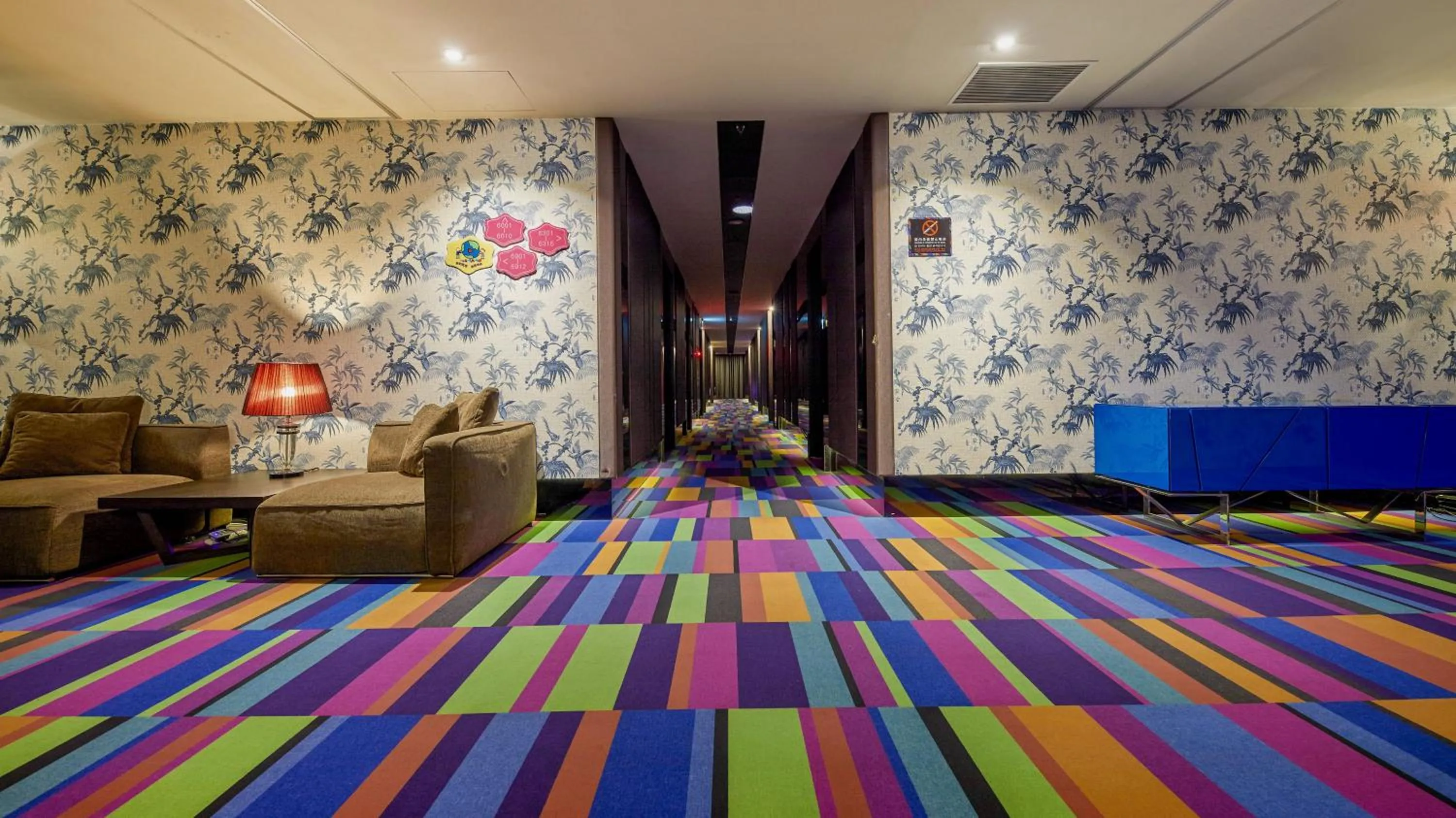 Decorative detail, Bed in Freedom Design Hotel