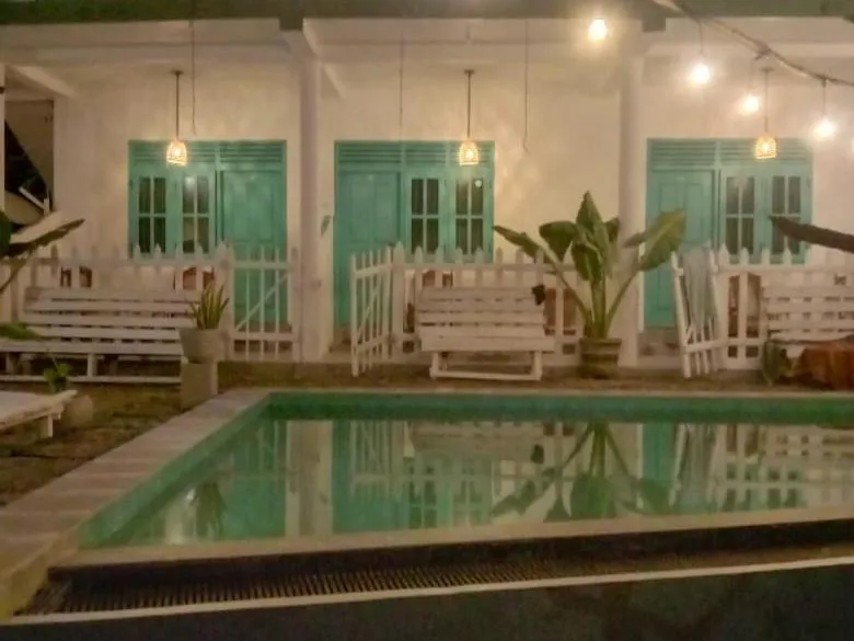 Pool view in Asanka Surf House & Restaurant with pool