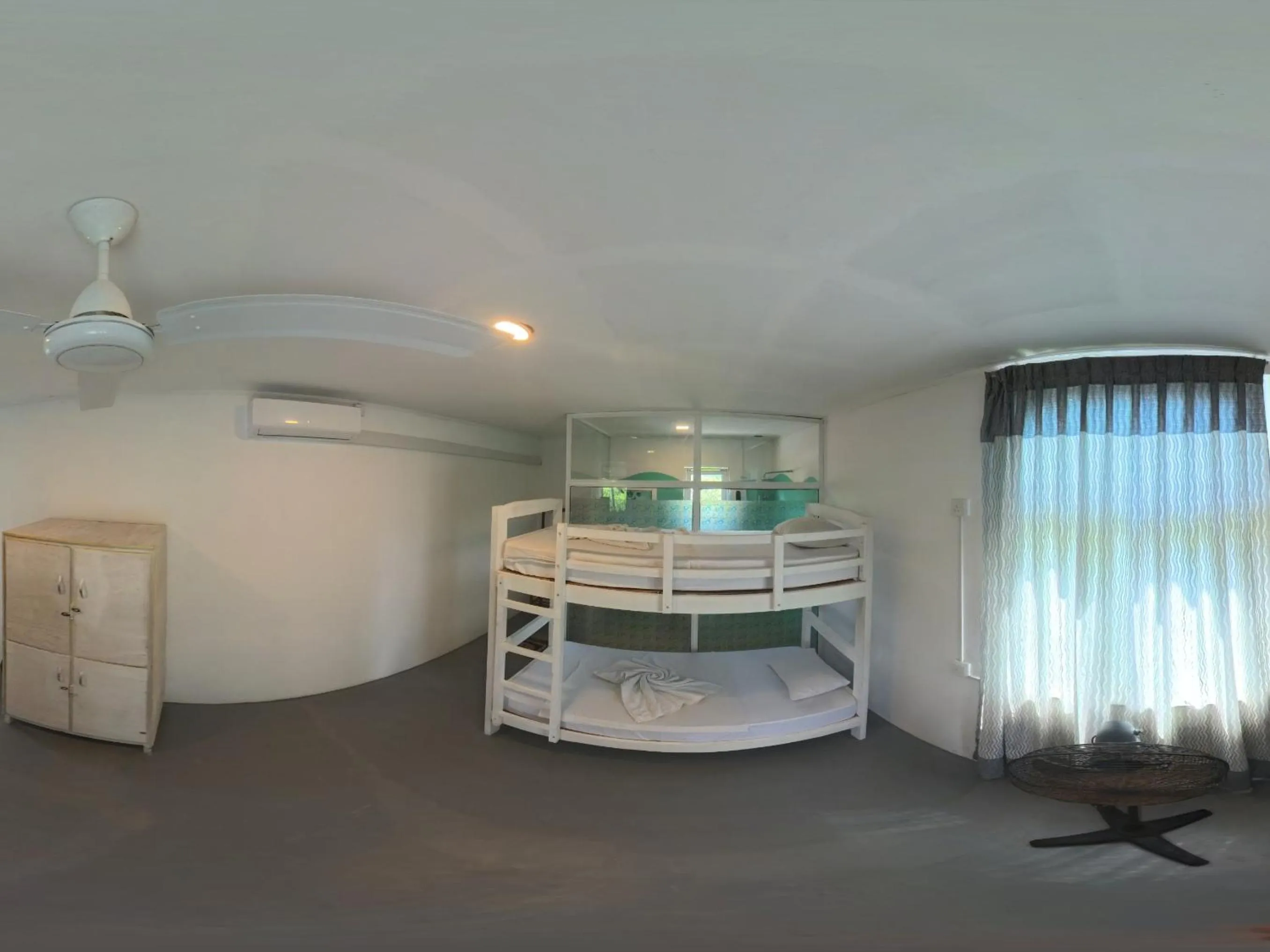 Bed in Asanka Surf House & Restaurant with pool