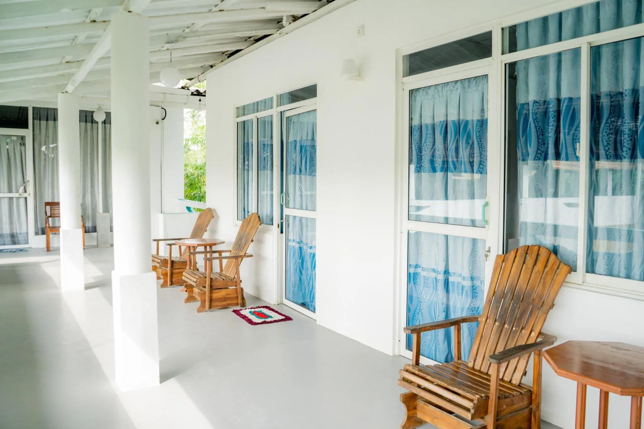 Balcony/Terrace in Asanka Surf House & Restaurant with pool