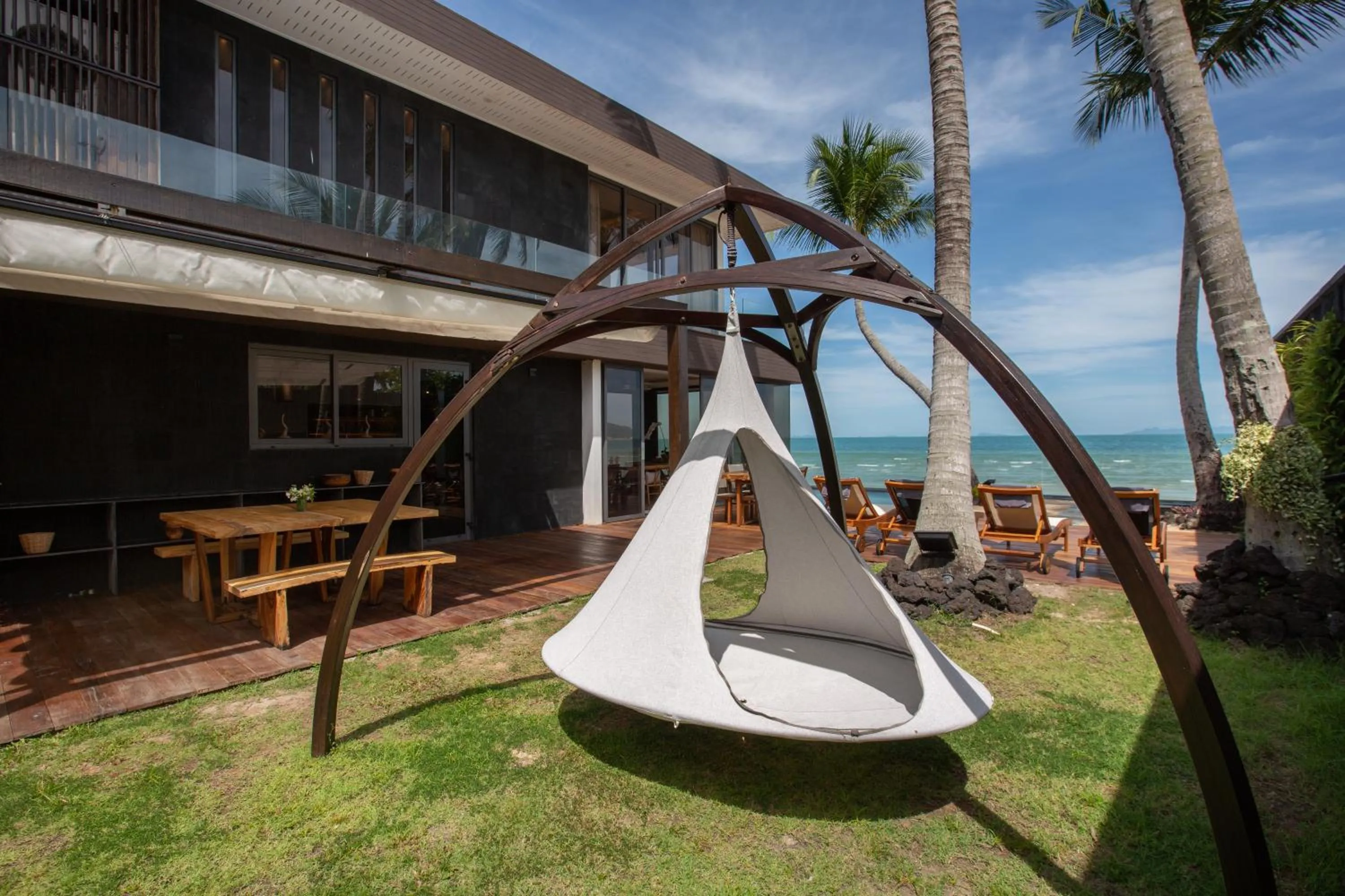 Seating area in Villa U - 3BR Beachfront Haven