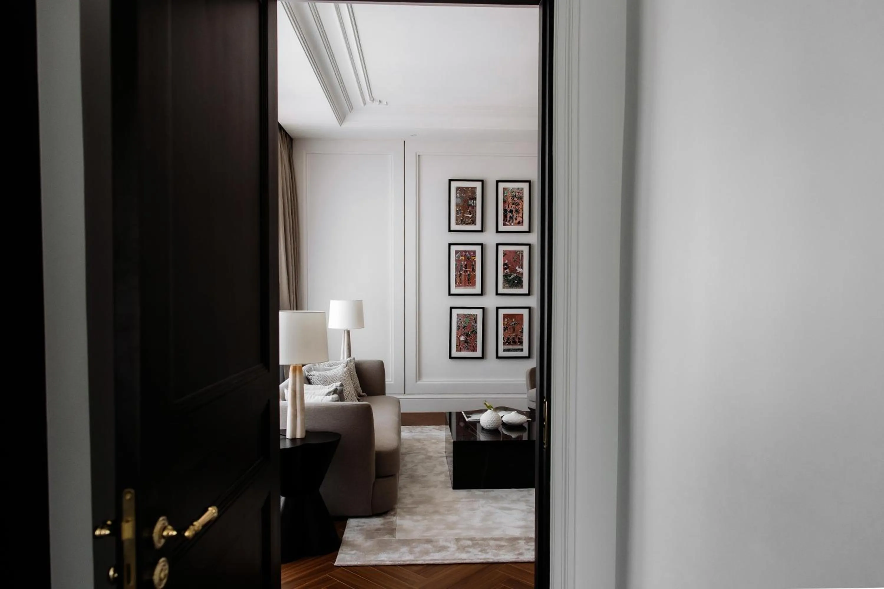 Living room, Bed in Souphattra Hotel Vientiane