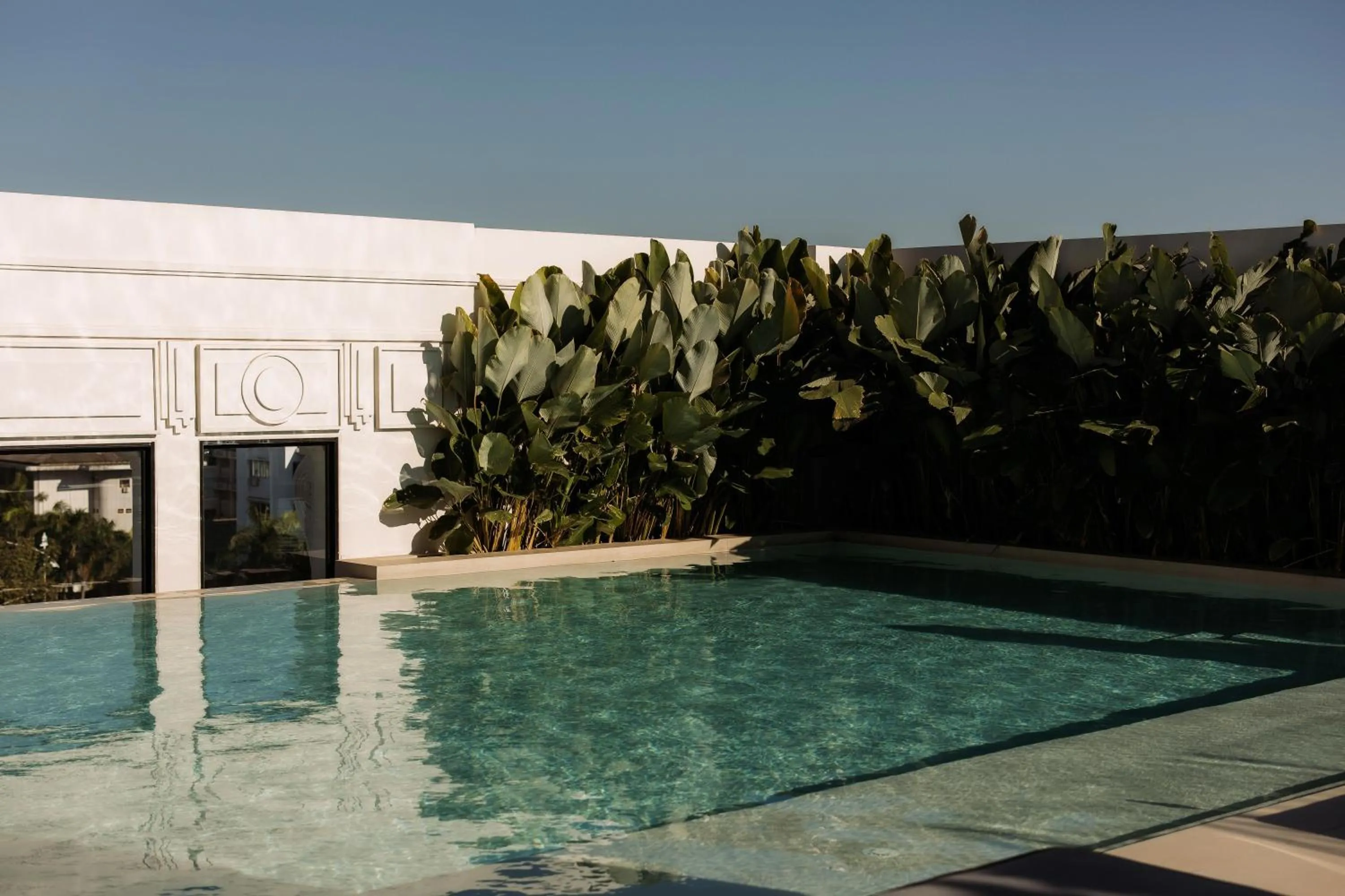 Pool view in Souphattra Hotel Vientiane