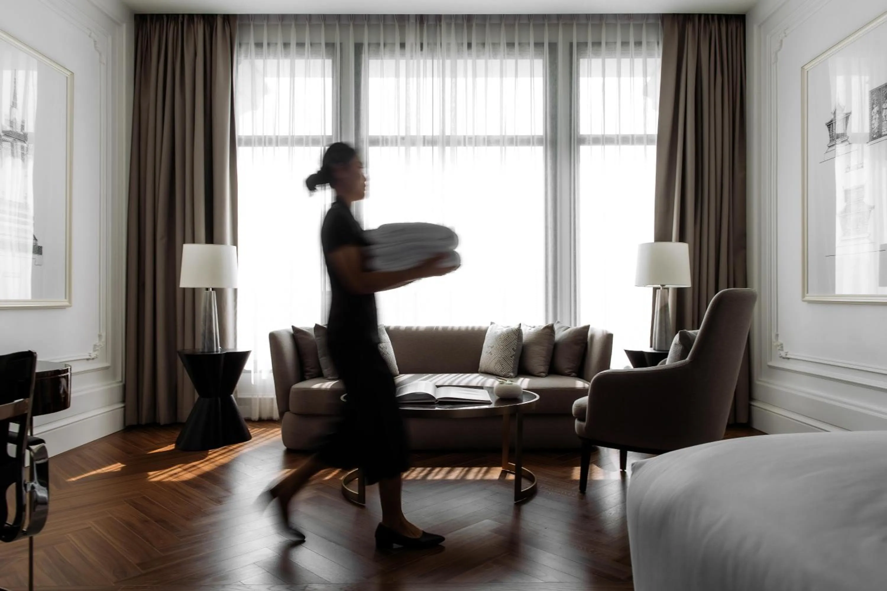 Living room, Bed in Souphattra Hotel Vientiane