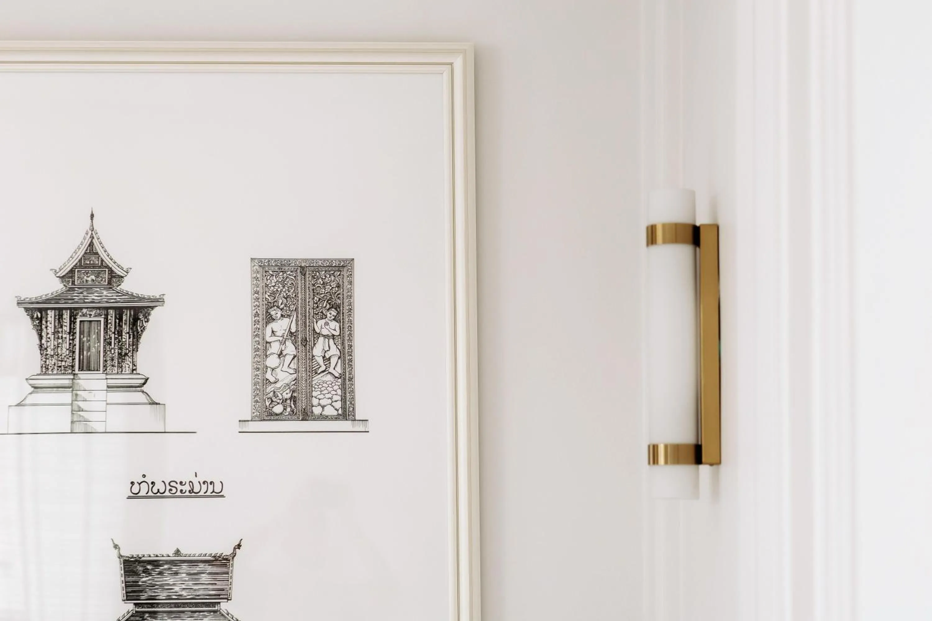 Decorative detail in Souphattra Hotel Vientiane