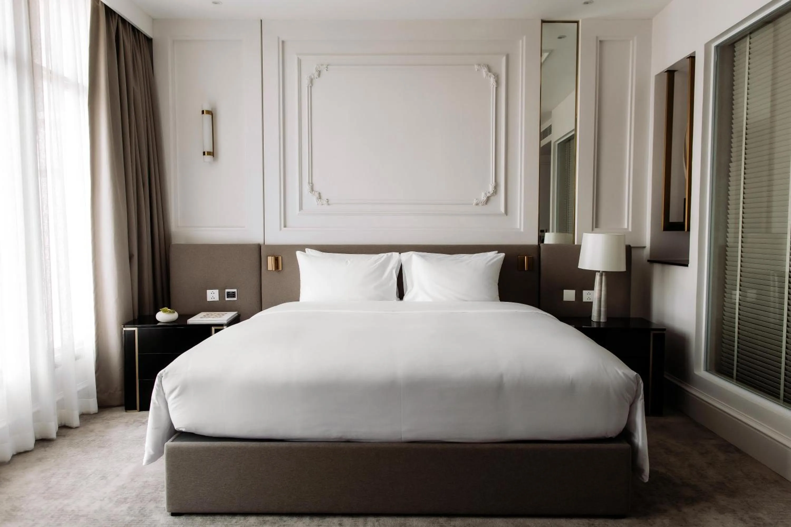 Bed in Souphattra Hotel Vientiane