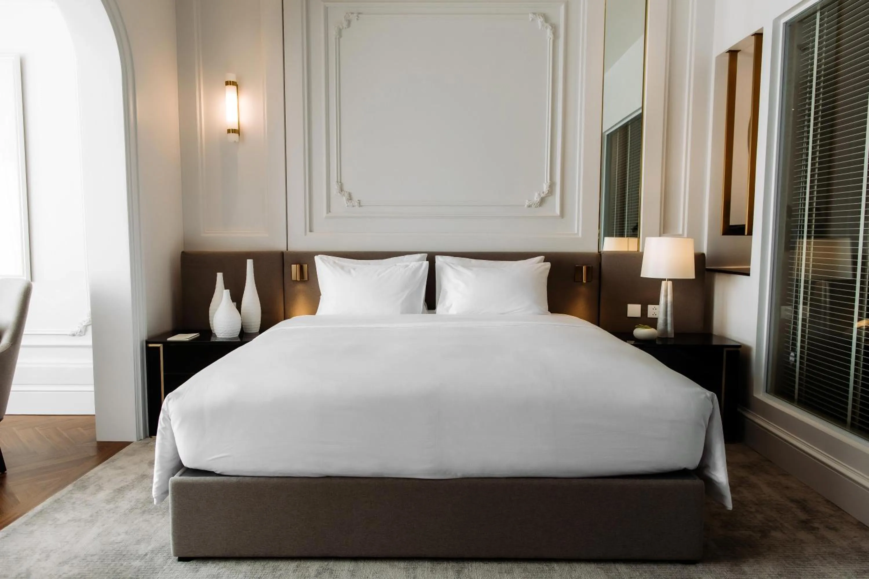 Bed in Souphattra Hotel Vientiane