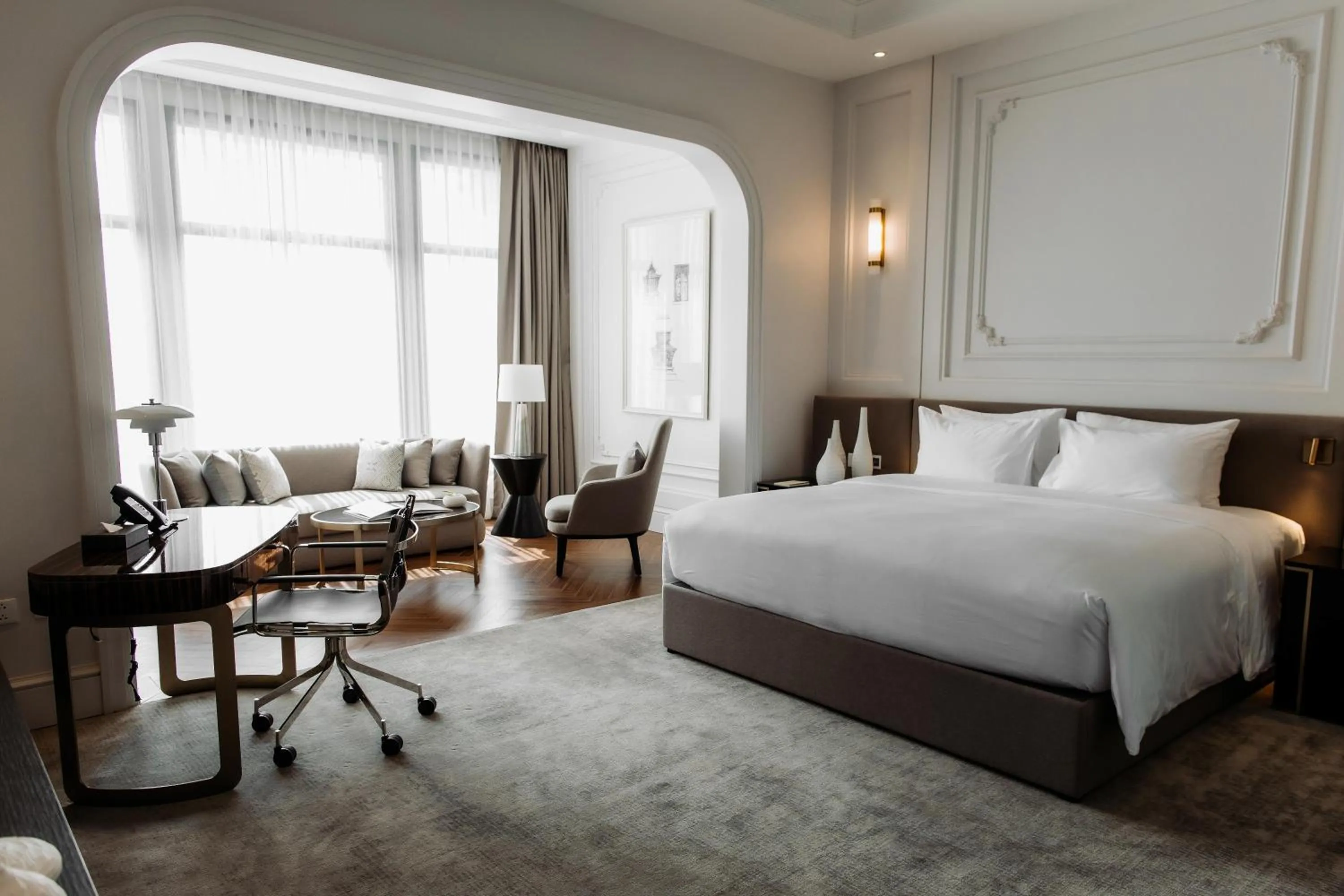 Bed in Souphattra Hotel Vientiane