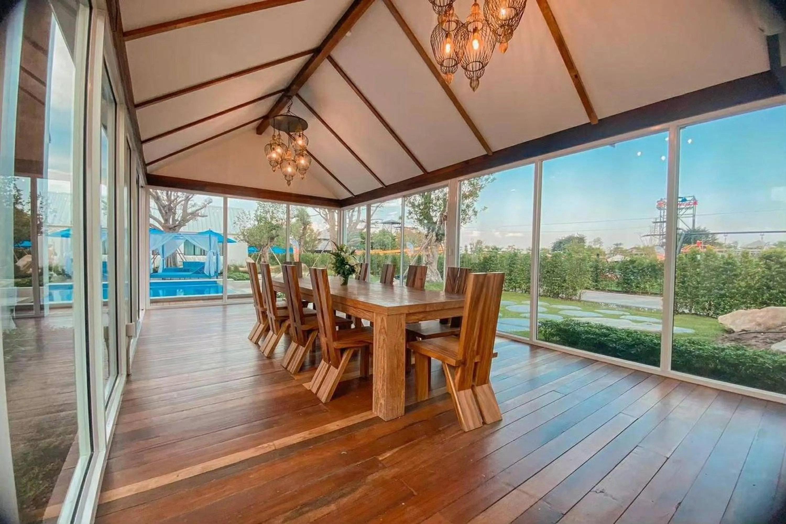 Seating area in Buffalo Island Resort