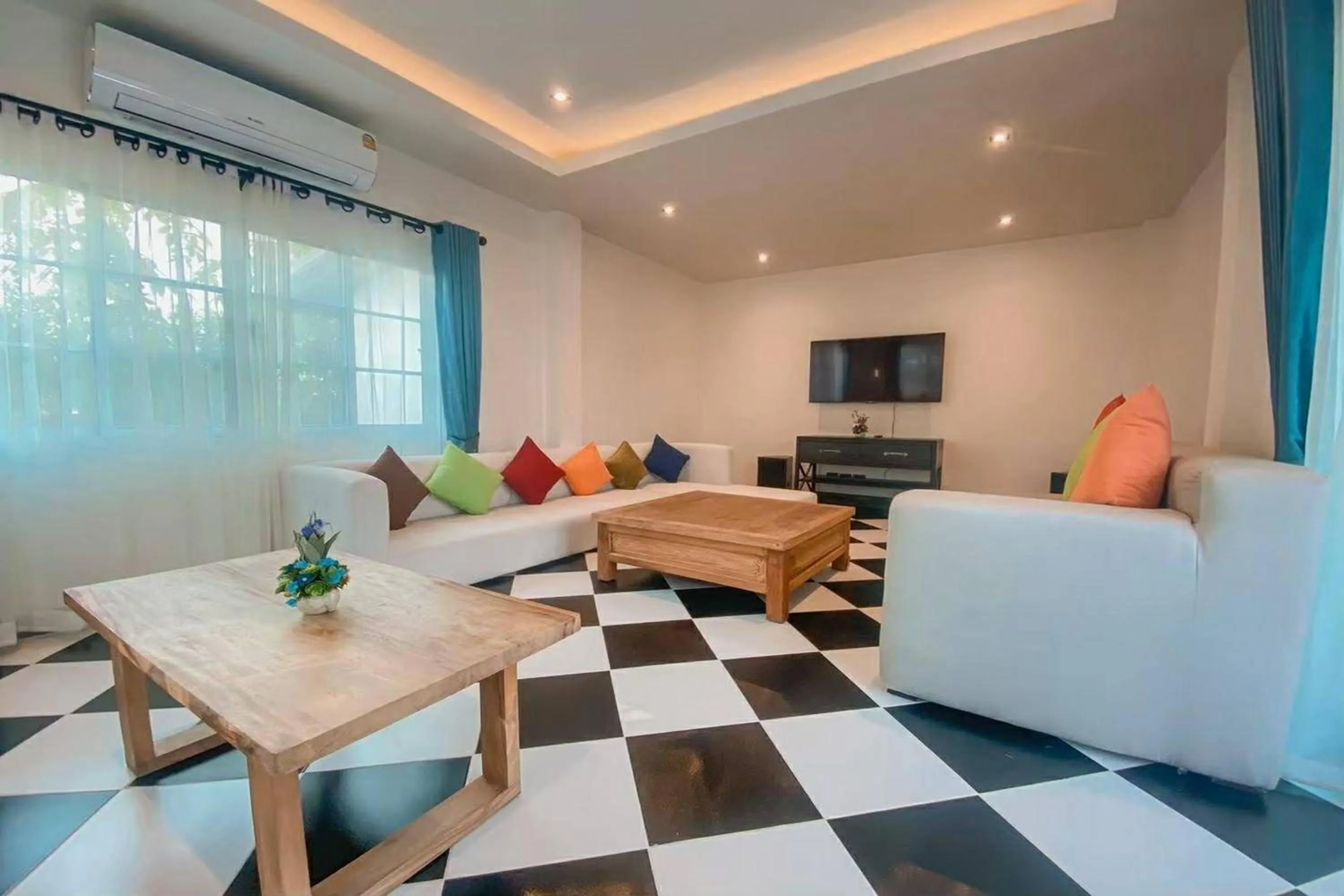 Living room in Buffalo Island Resort