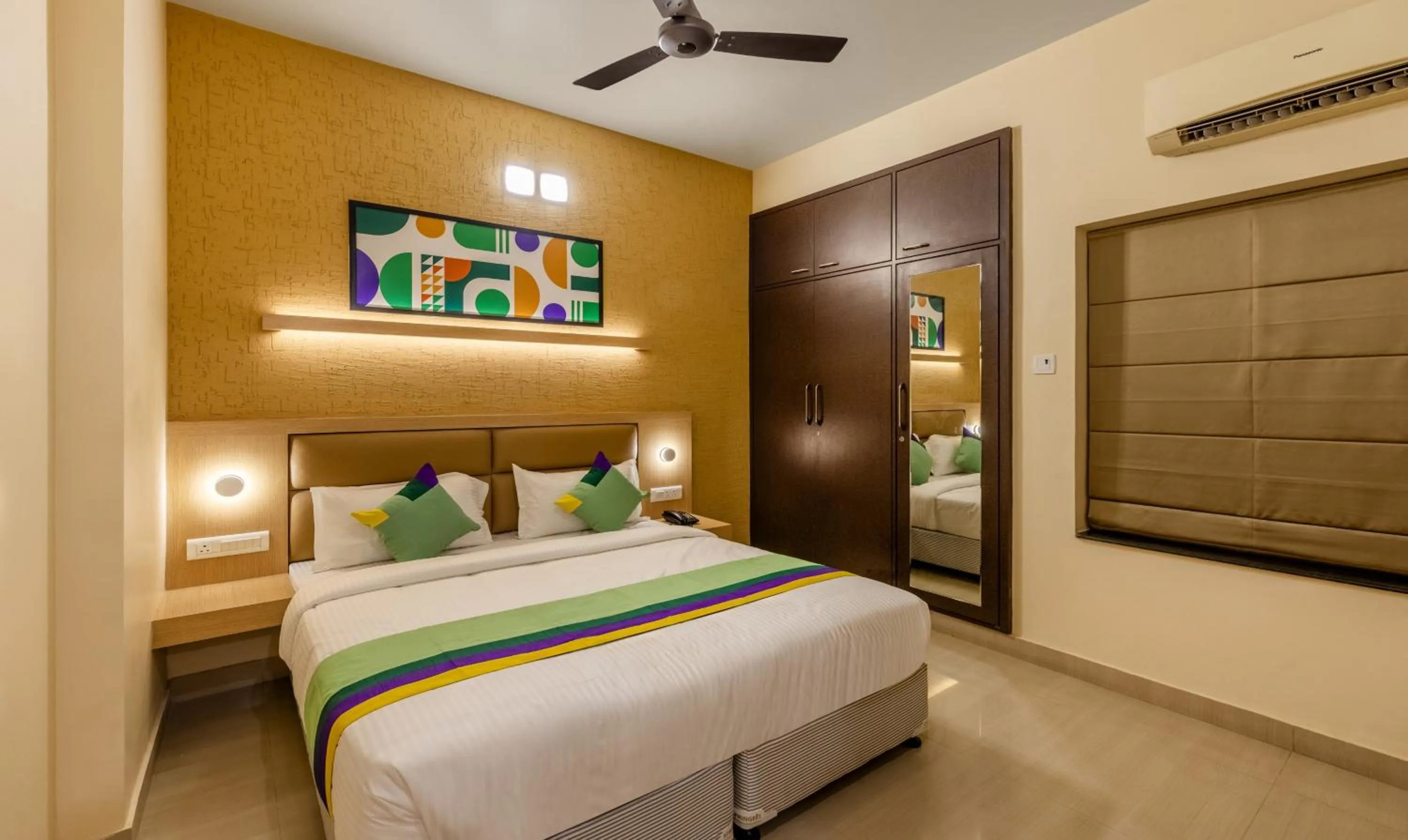 Bedroom, Bed in Treebo Premium Nestlay Rooms Nungambakkam