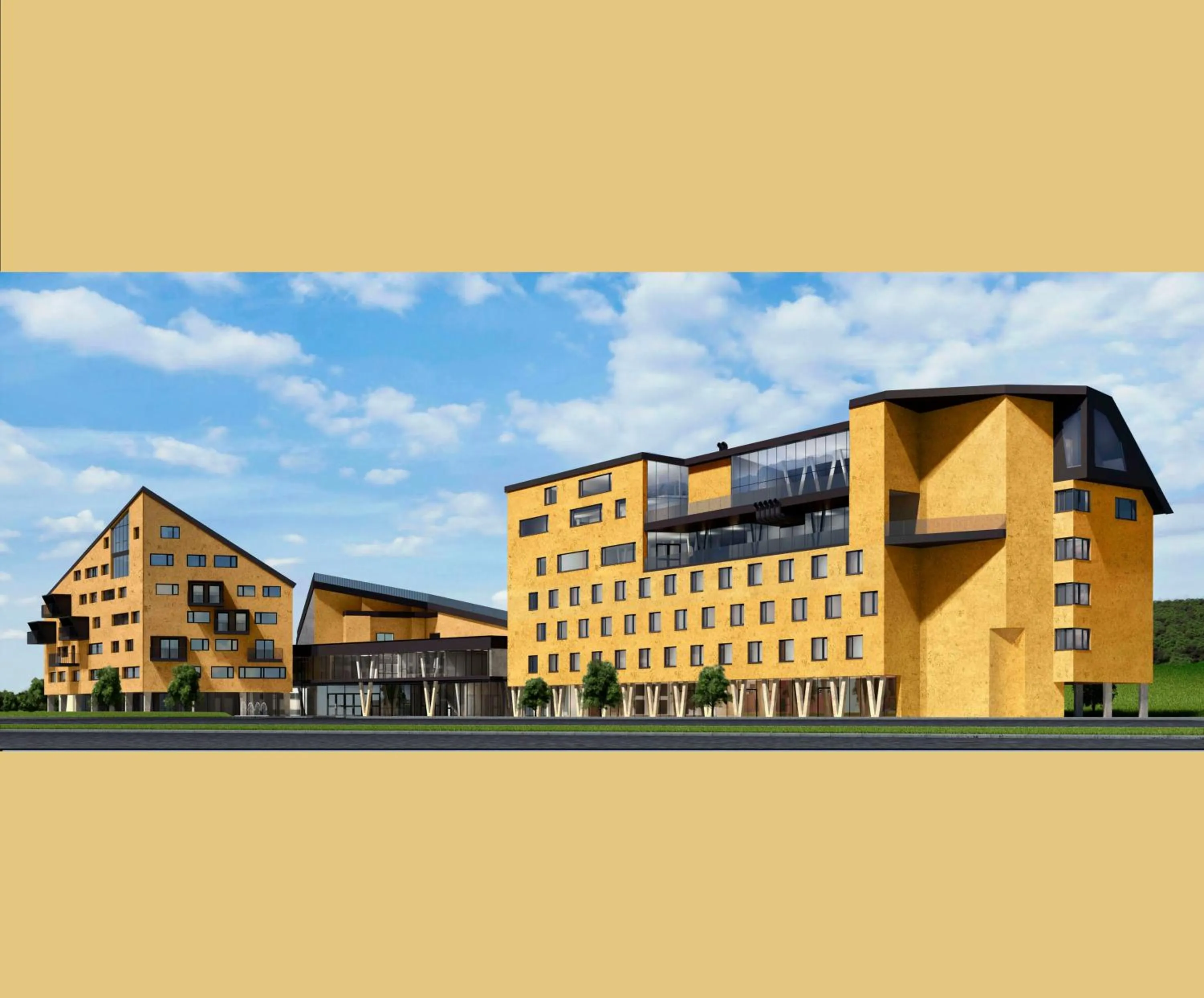 Property building in Hotel im Zentrum für Visionen