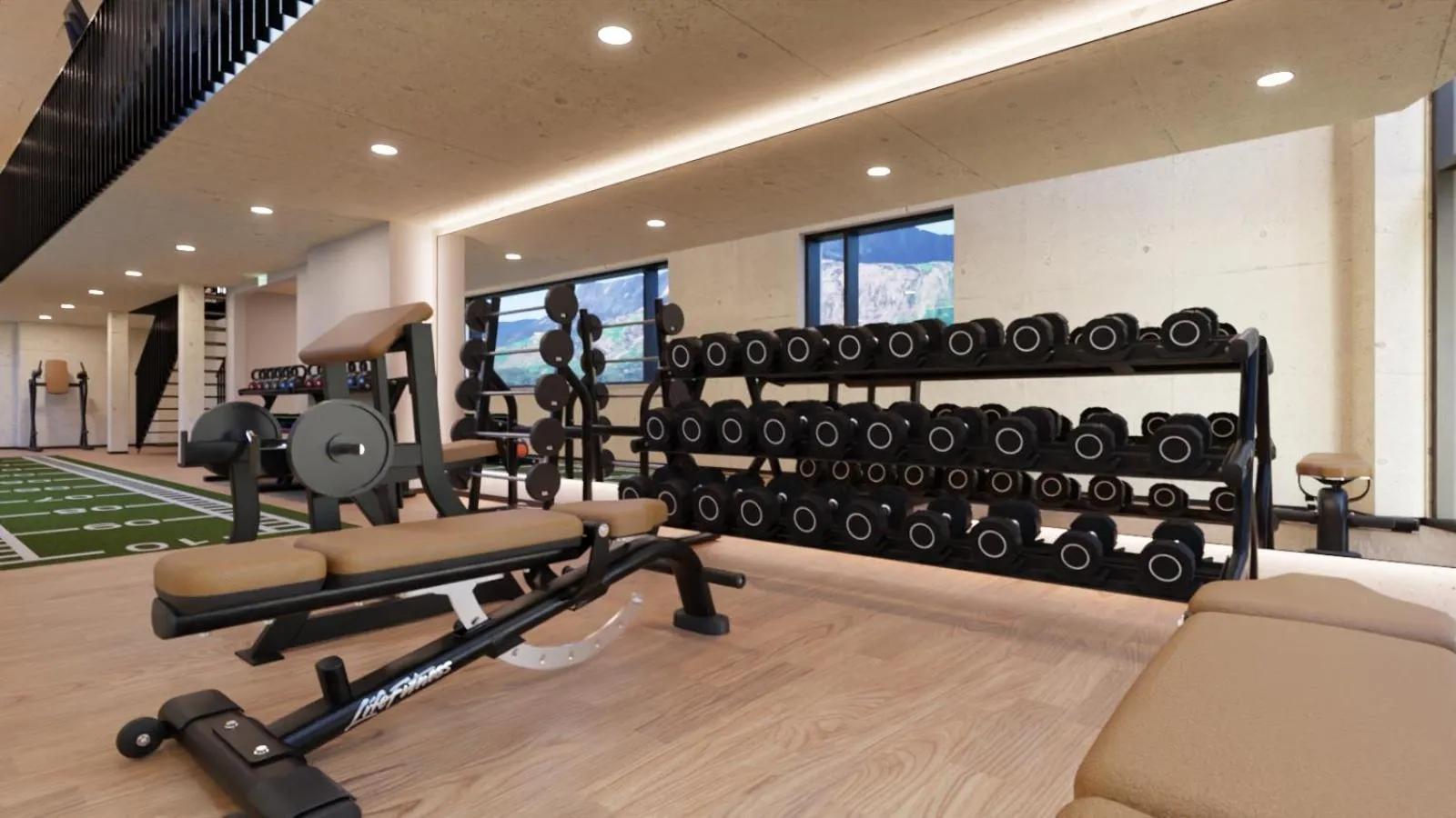 Fitness centre/facilities in Hotel im Zentrum für Visionen