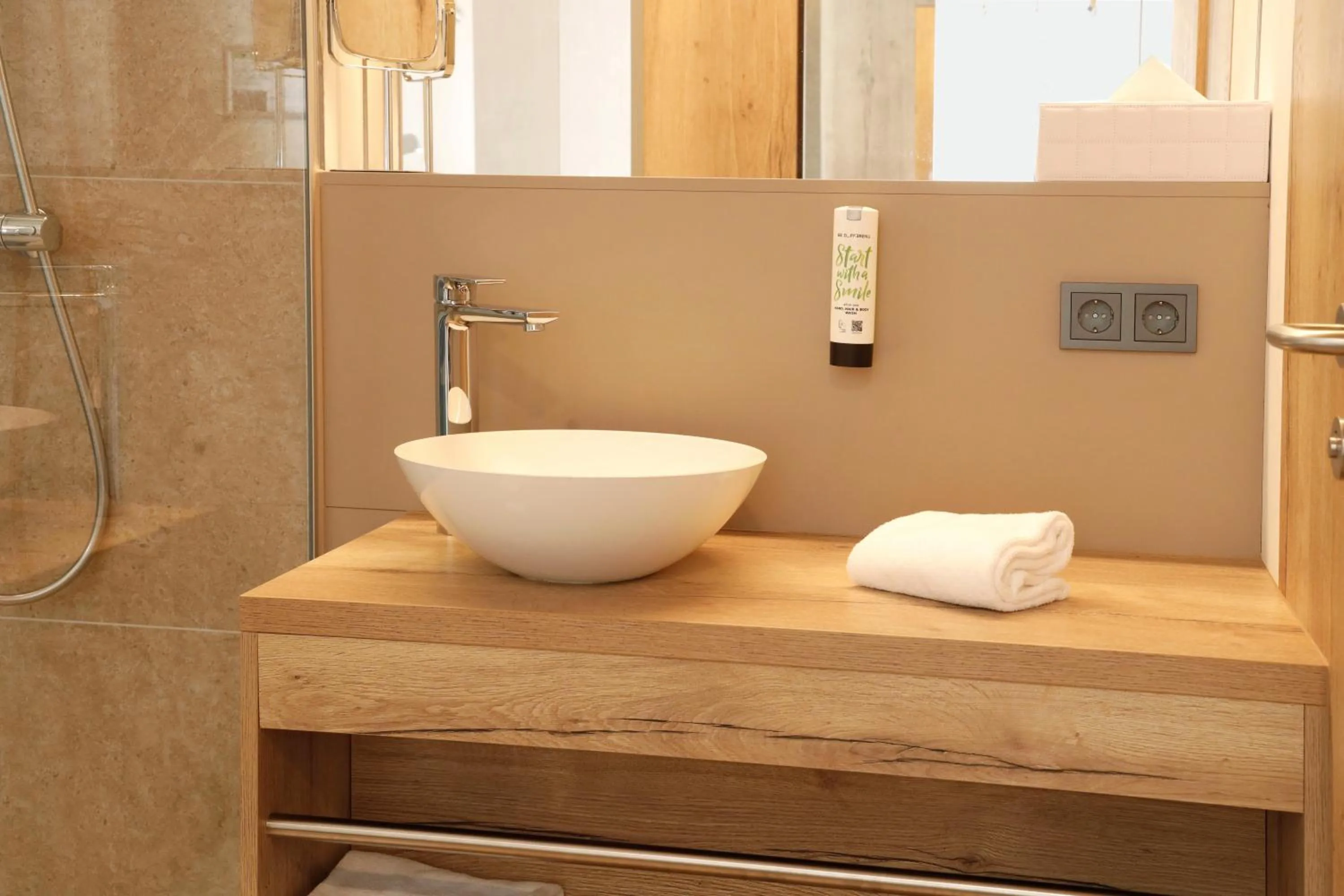 Bathroom in Hotel im Zentrum für Visionen