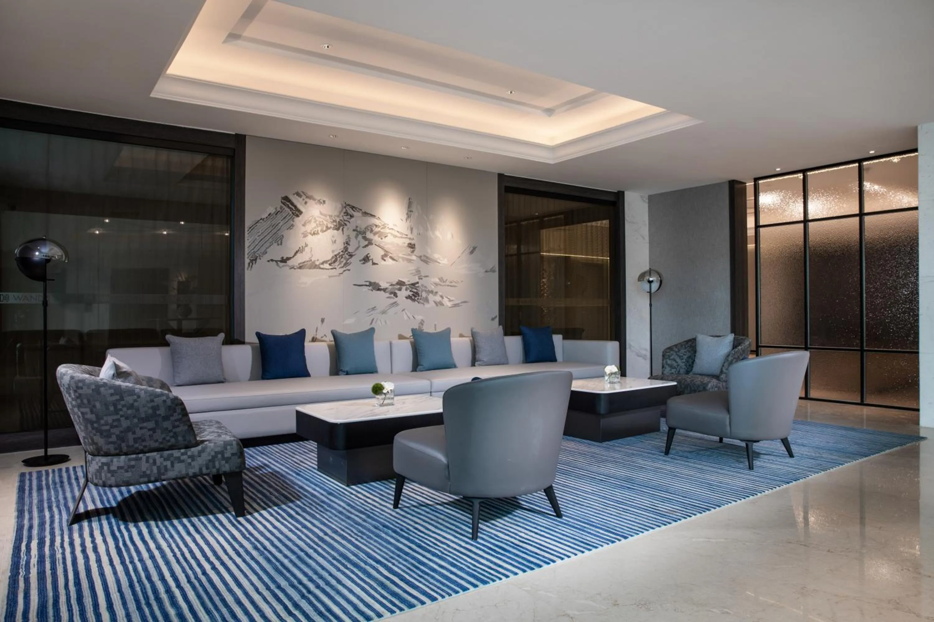 Seating area in Wanda Yi Yangzhou