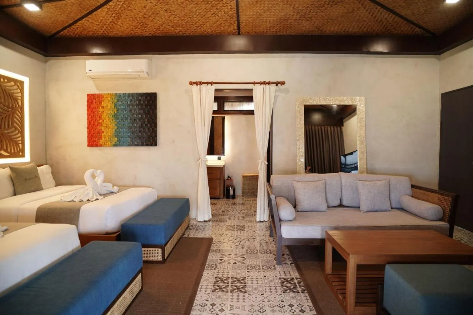 Bed in Station One Beach Resort