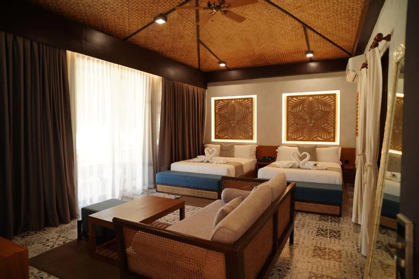 Bed in Station One Beach Resort