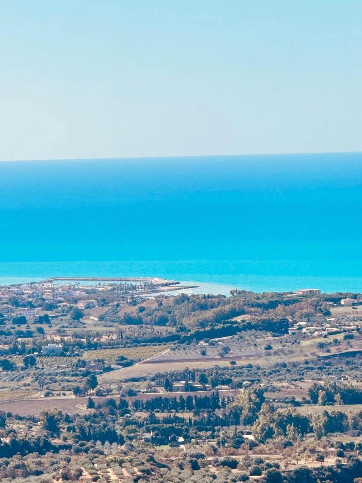 Sea view in B&B MiraValle Agrigento