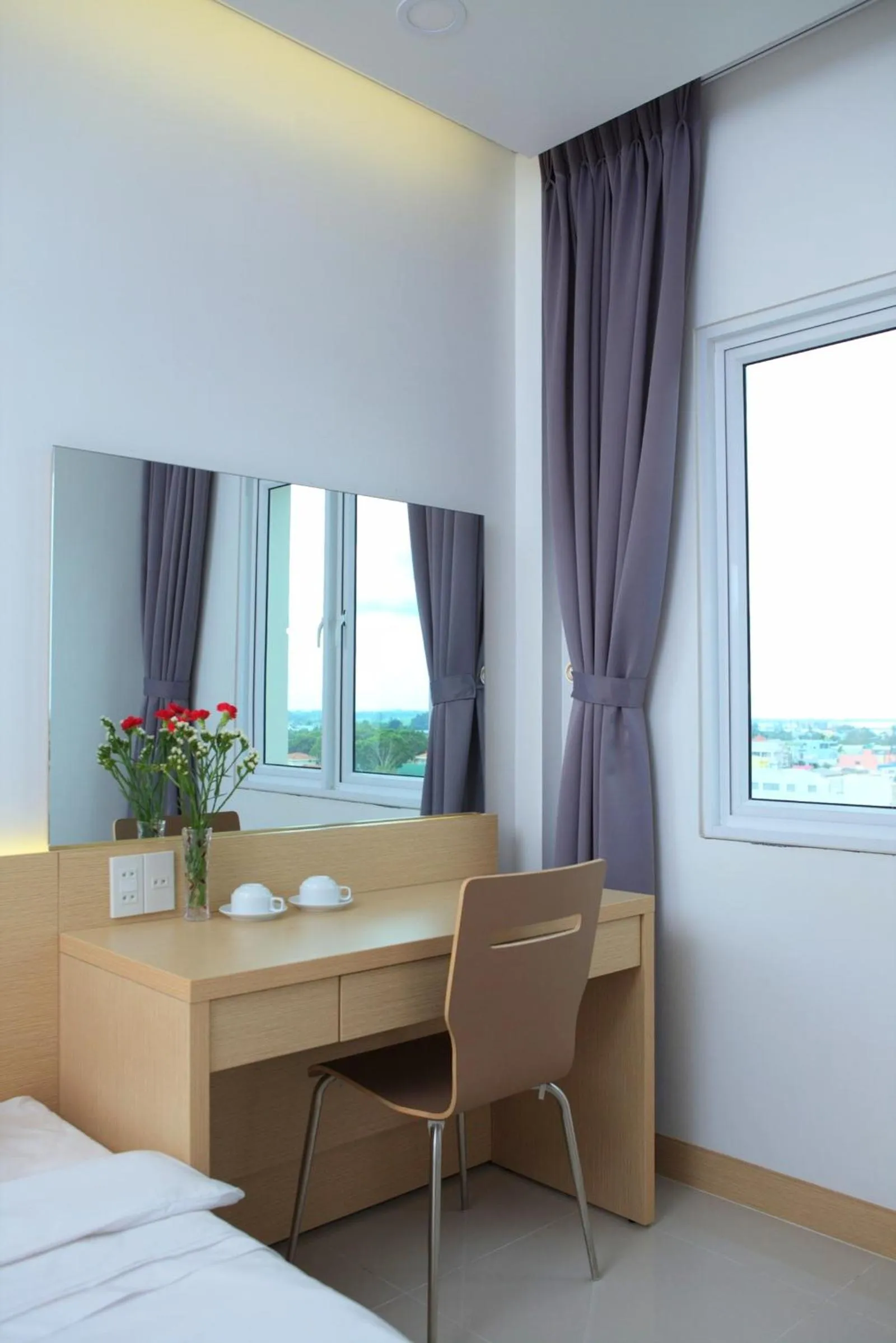 Decorative detail, Bed in Hung Cuong Hotel