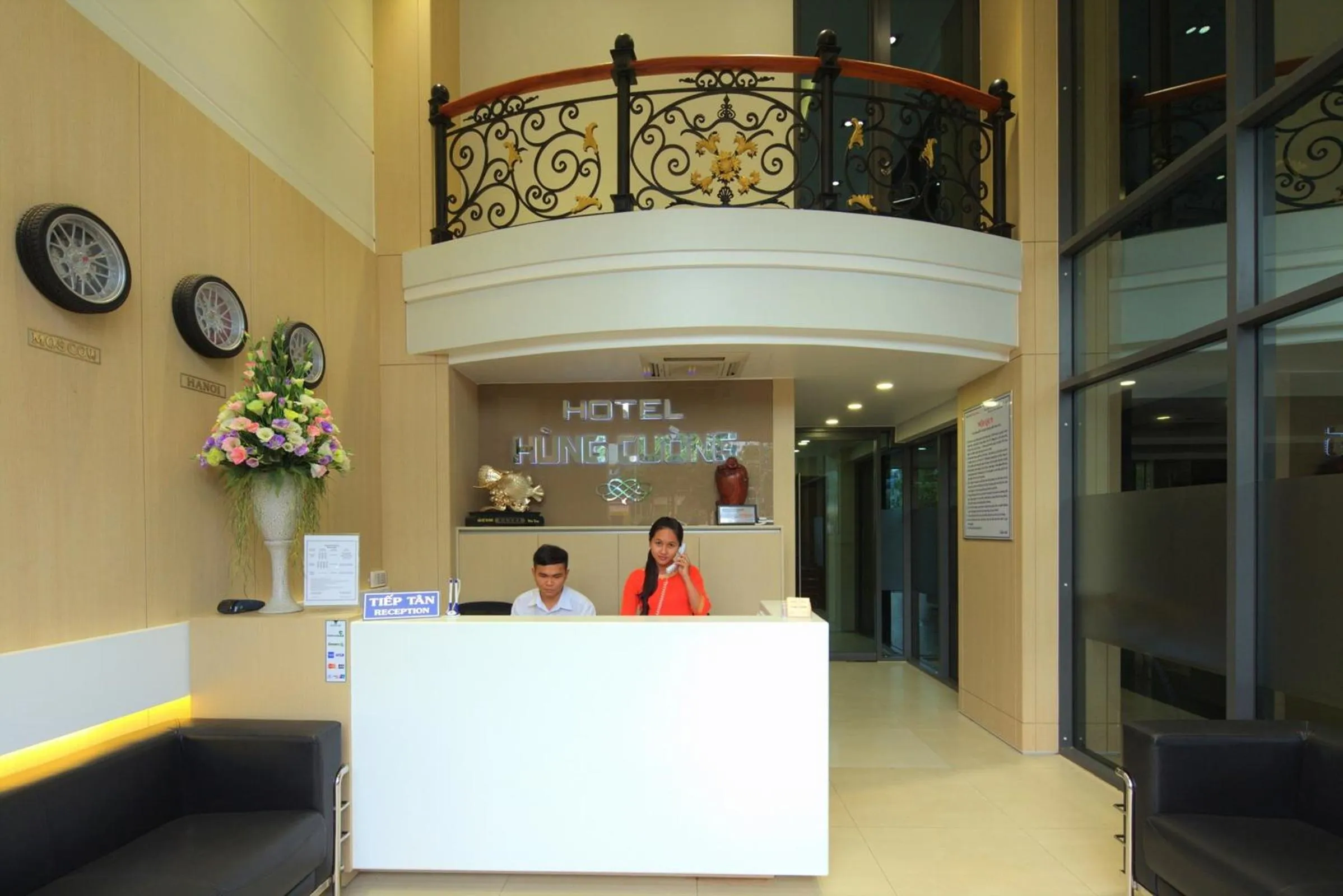 Lobby or reception in Hung Cuong Hotel