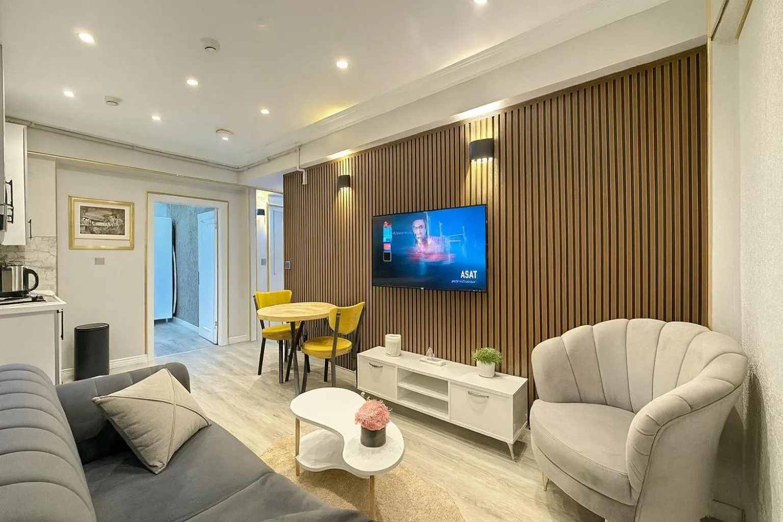 Kitchen or kitchenette in Casa Florya Suites