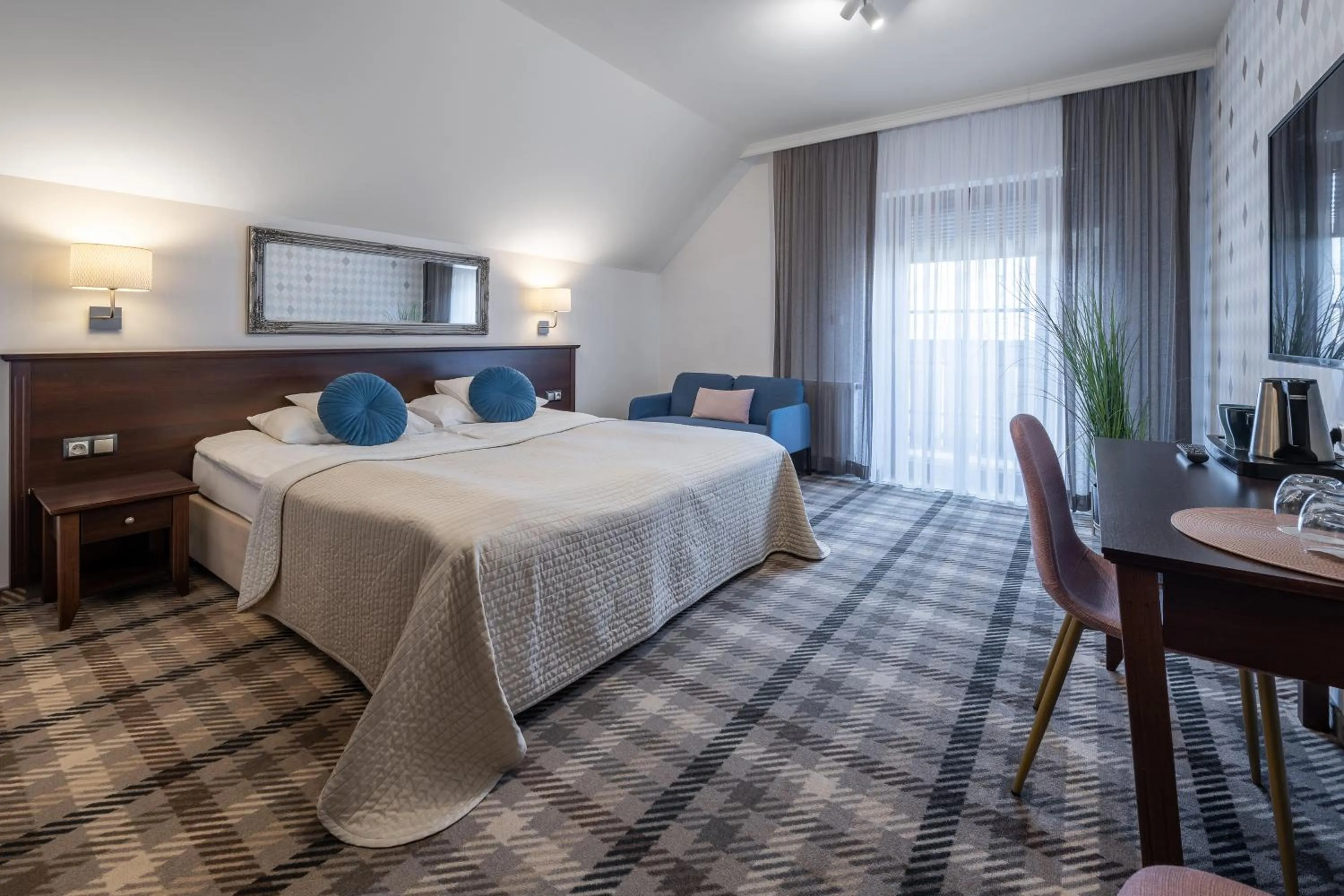 Bed in Sielanka Pokoje Hotelowe, Restauracja - Ustroń