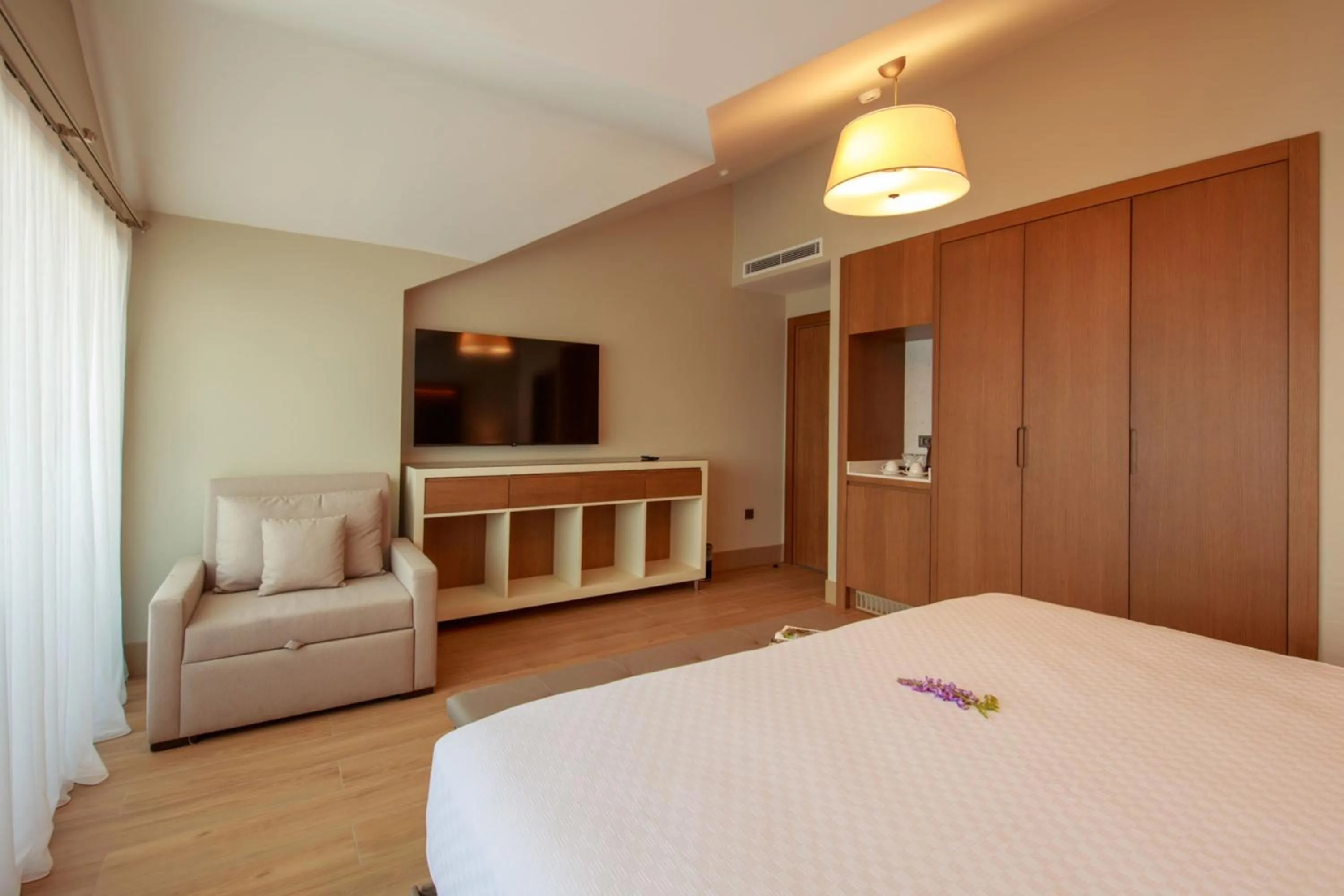 Bed in Casa Lumar Luxury Lodging- Adult Only