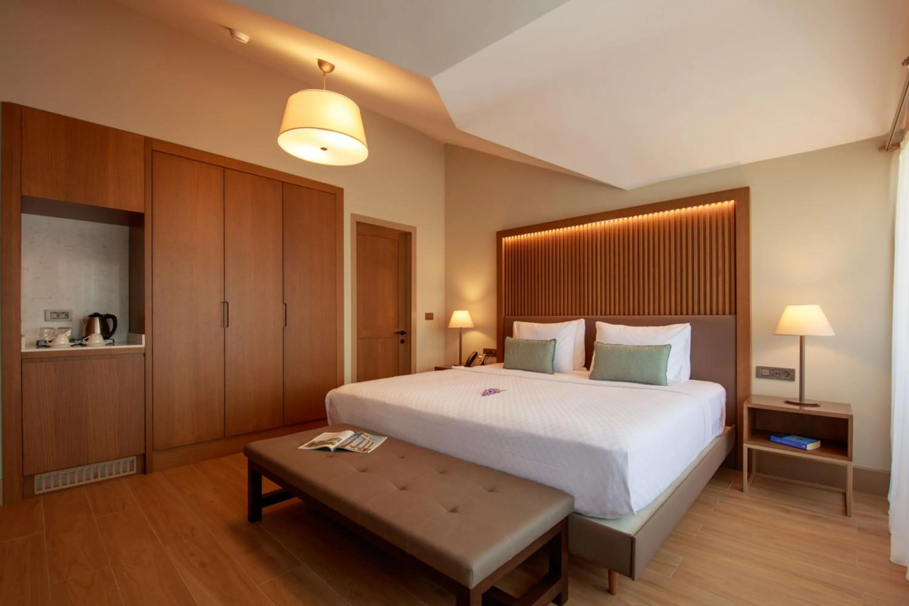 Bed in Casa Lumar Luxury Lodging- Adult Only