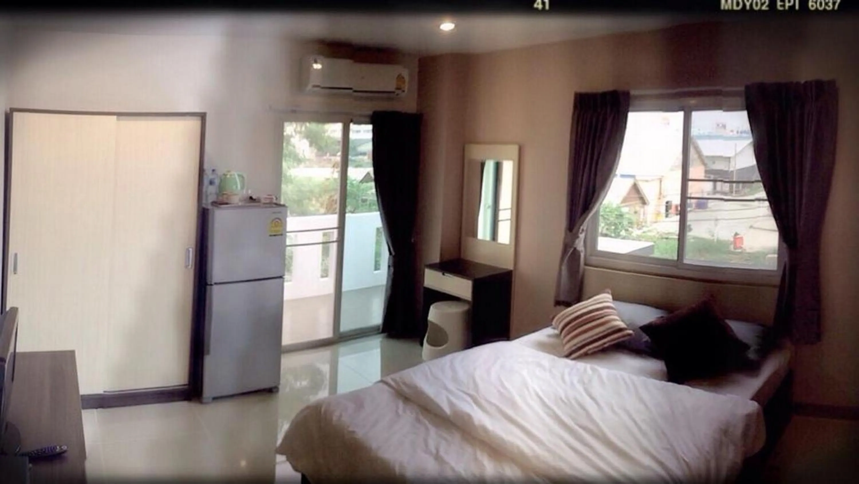 Decorative detail, Bed in At Ease Hotel Suvarnabhumi