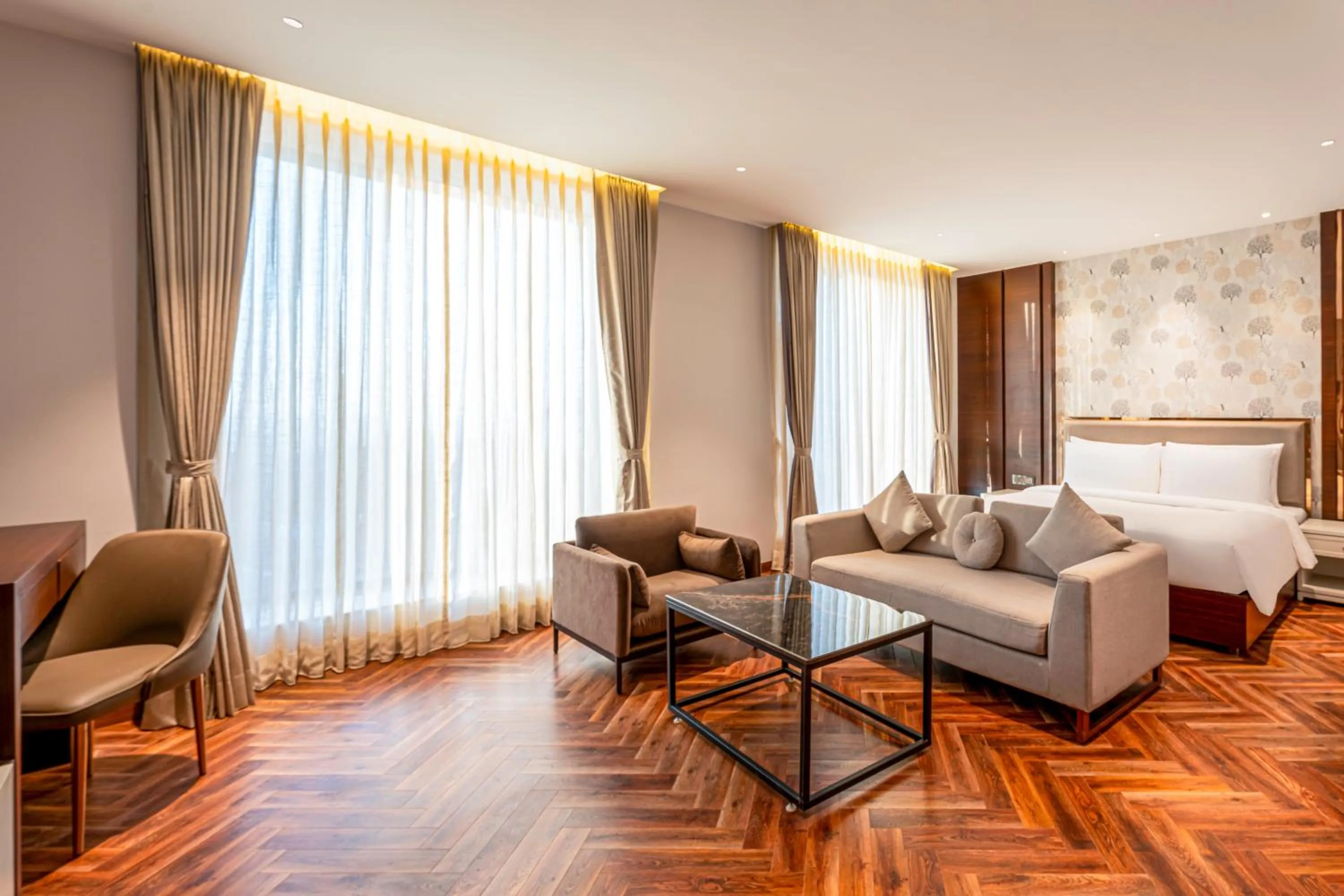 Bed in Grand Mirage Dhanbad, a member of Radisson Individuals