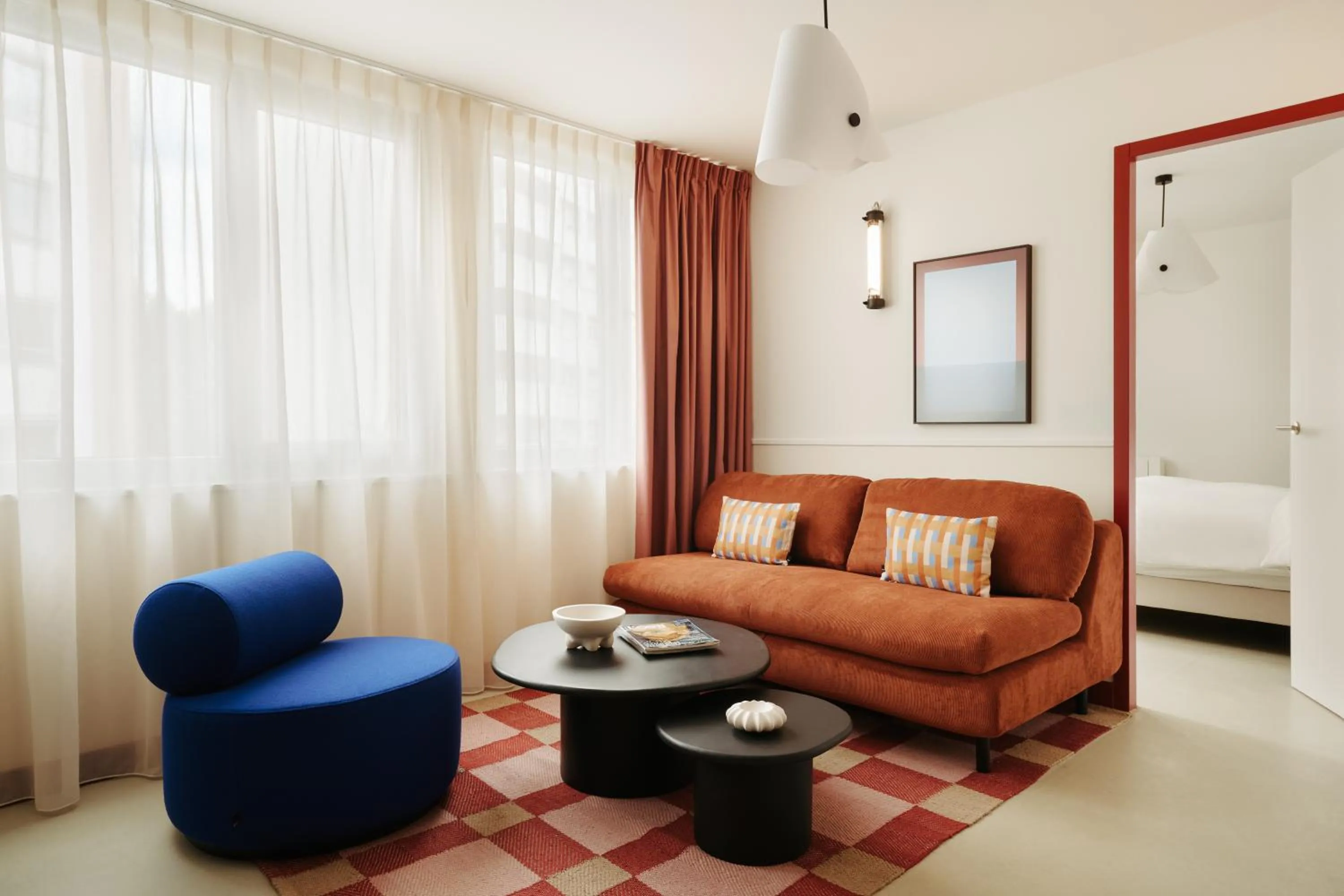 Living room in Edgar Suites Montrouge