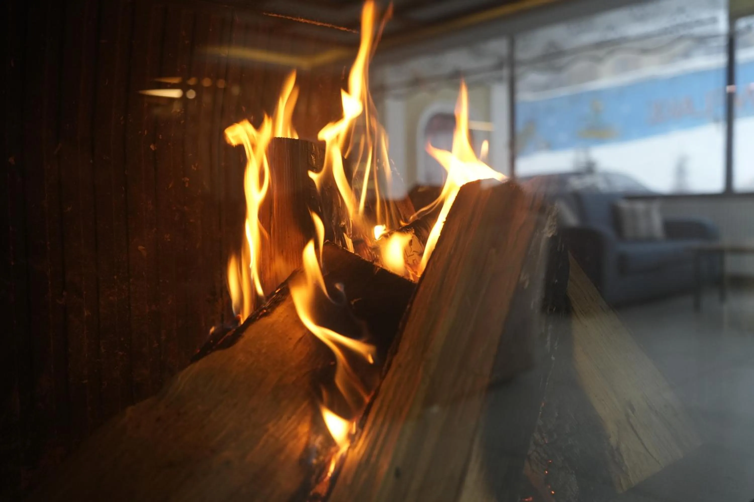 fireplace in Snowflake Dag Hotel & SPA