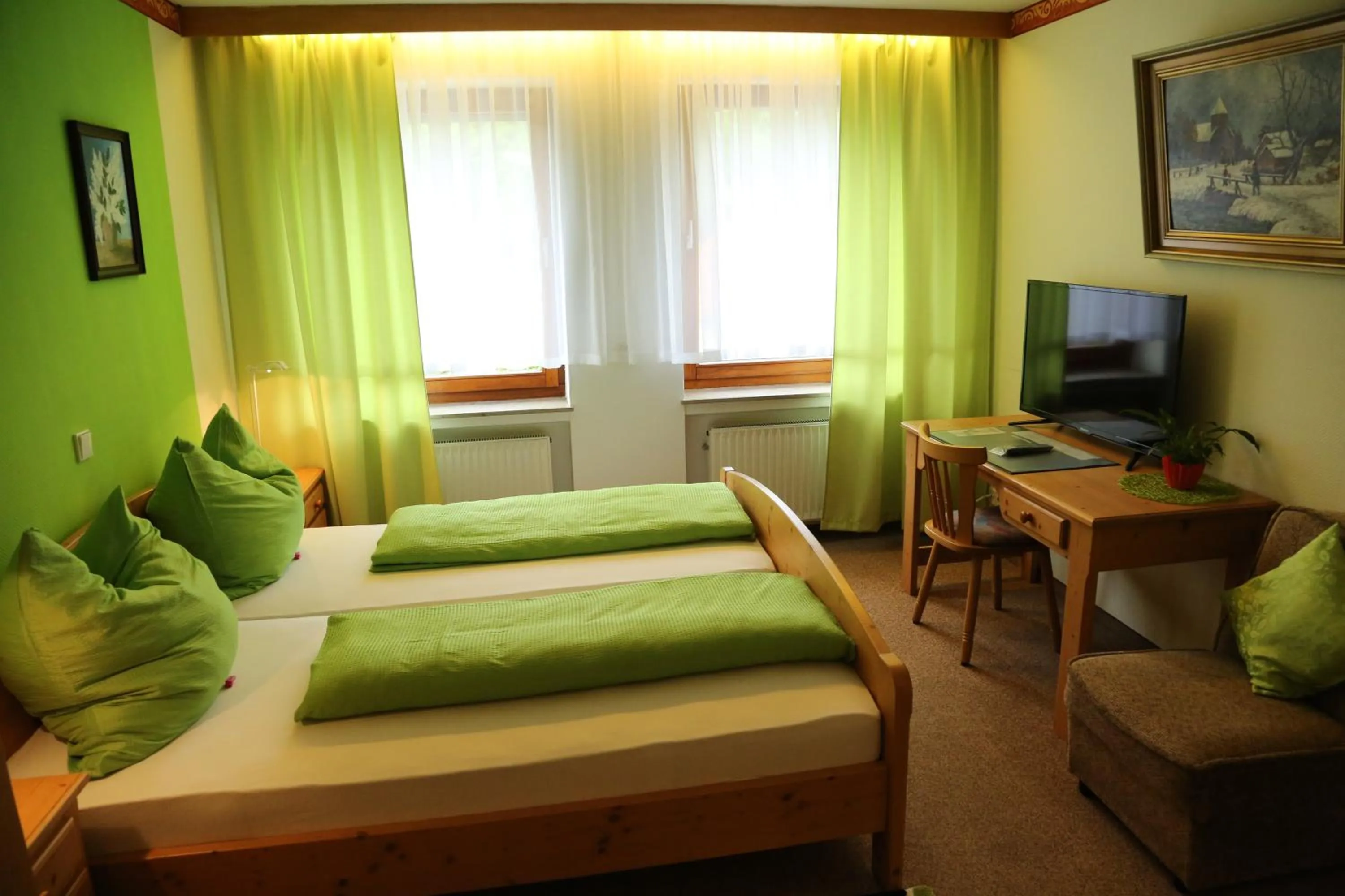 Day, Bed in Hotel Bechtel