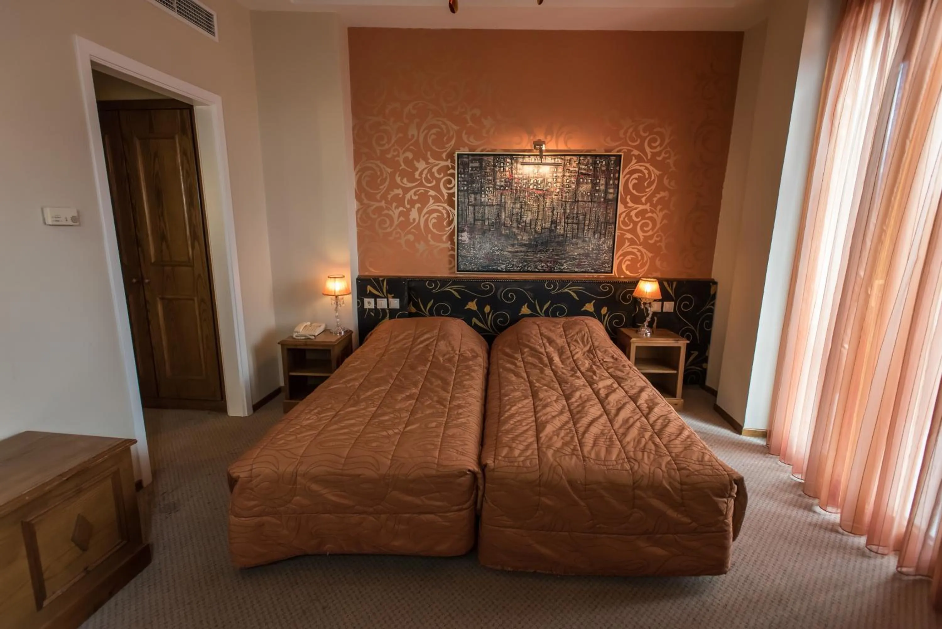 Decorative detail, Bed in Anesis Hotel