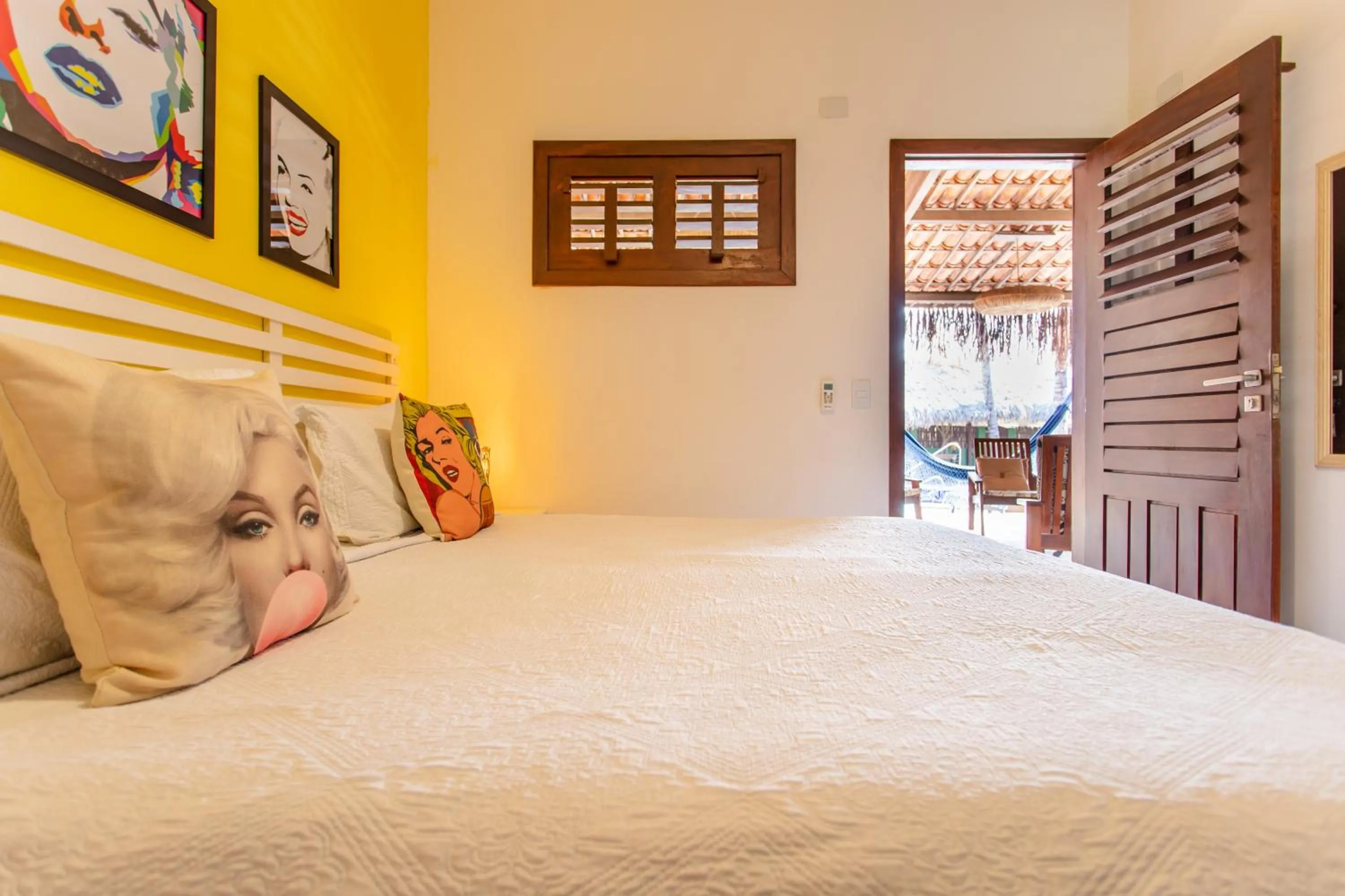 Bed in Pousada La Vie Jeri