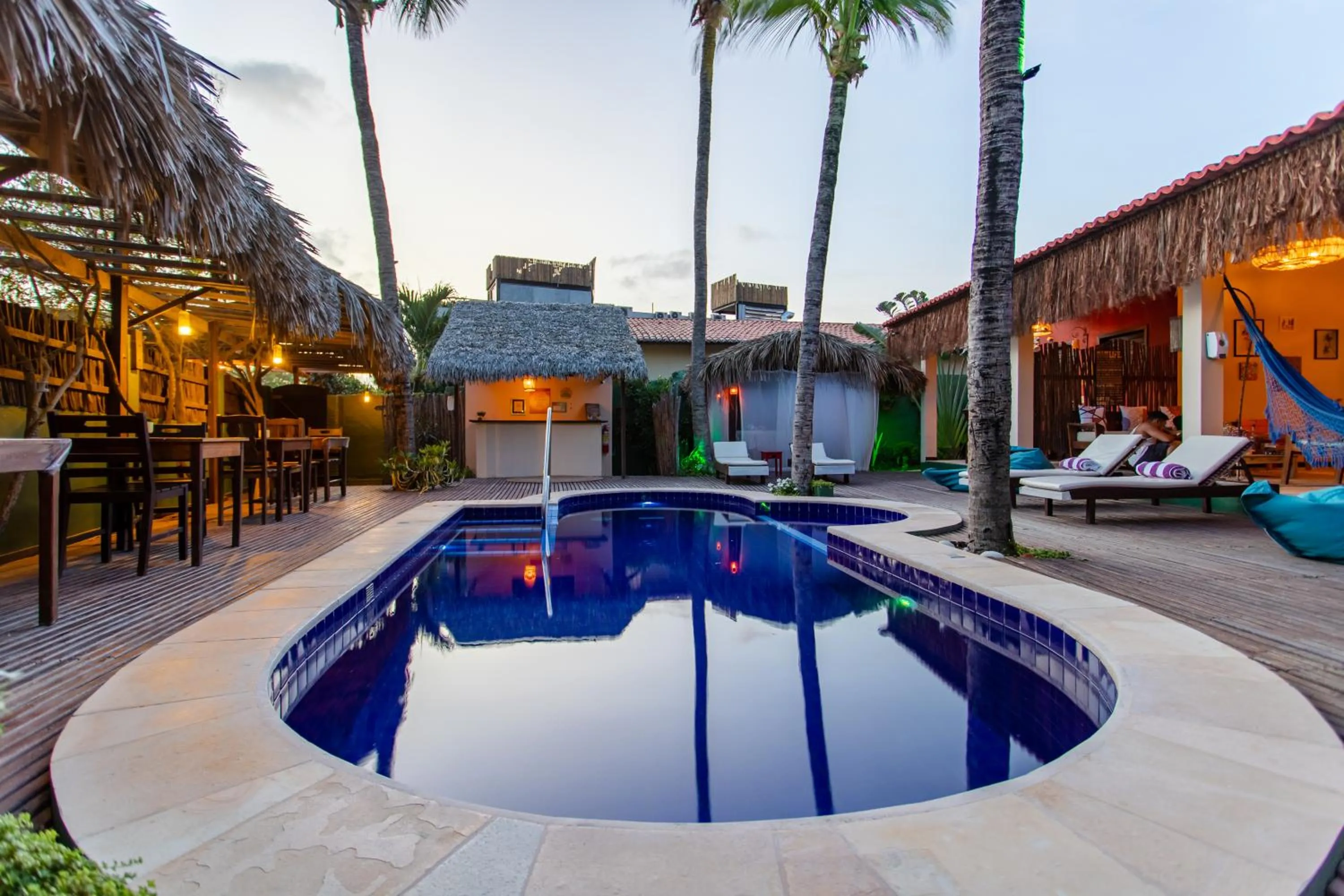 Pool view in Pousada La Vie Jeri