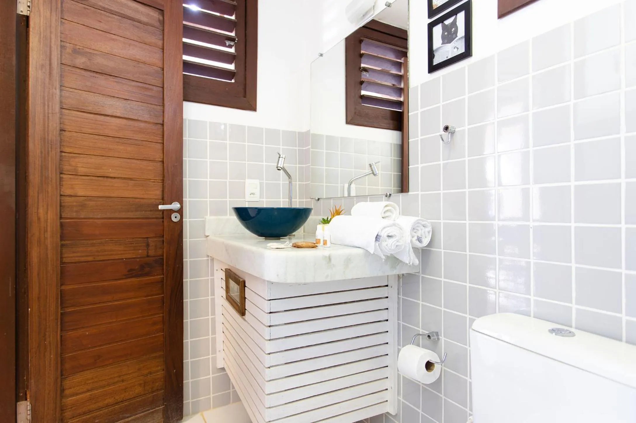 Bathroom in Pousada La Vie Jeri