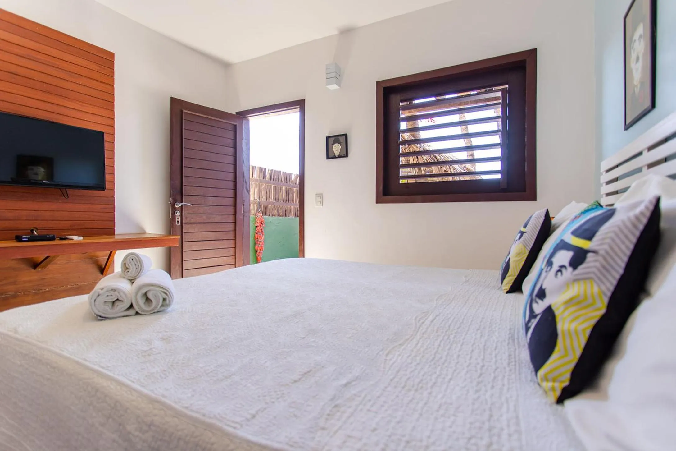 Bed in Pousada La Vie Jeri