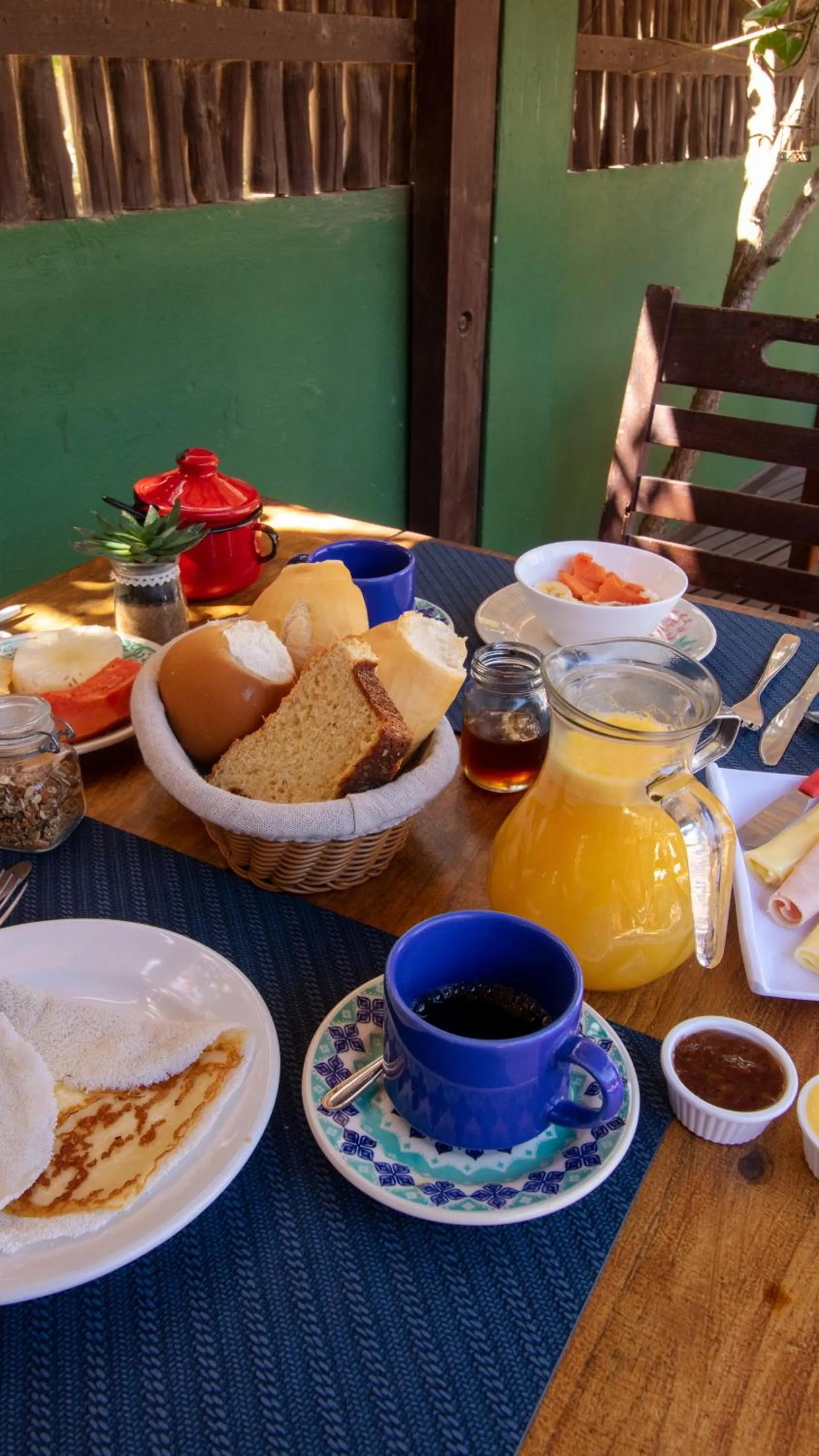 Breakfast in Pousada La Vie Jeri