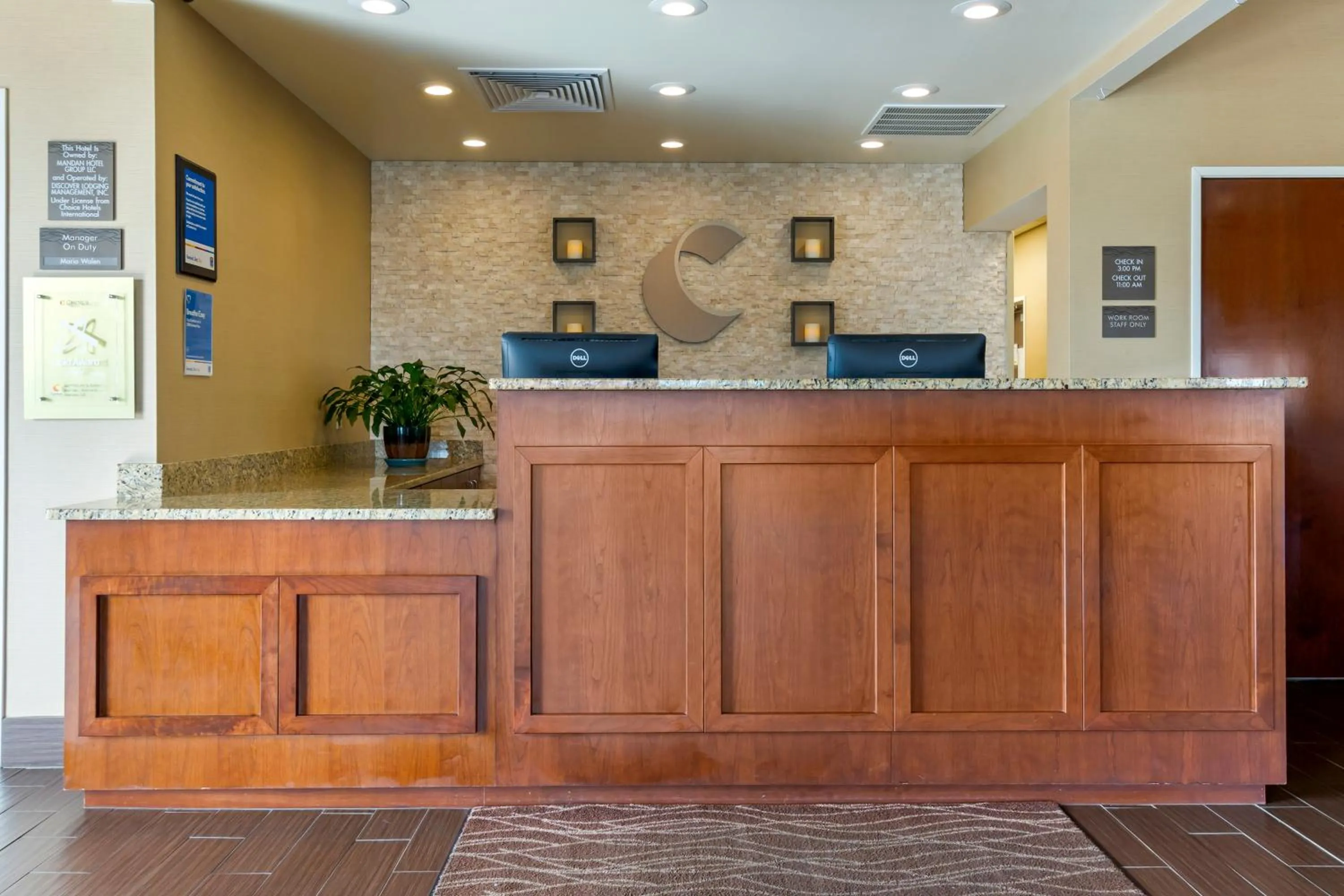 Lobby or reception in Comfort Inn & Suites Mandan - Bismarck