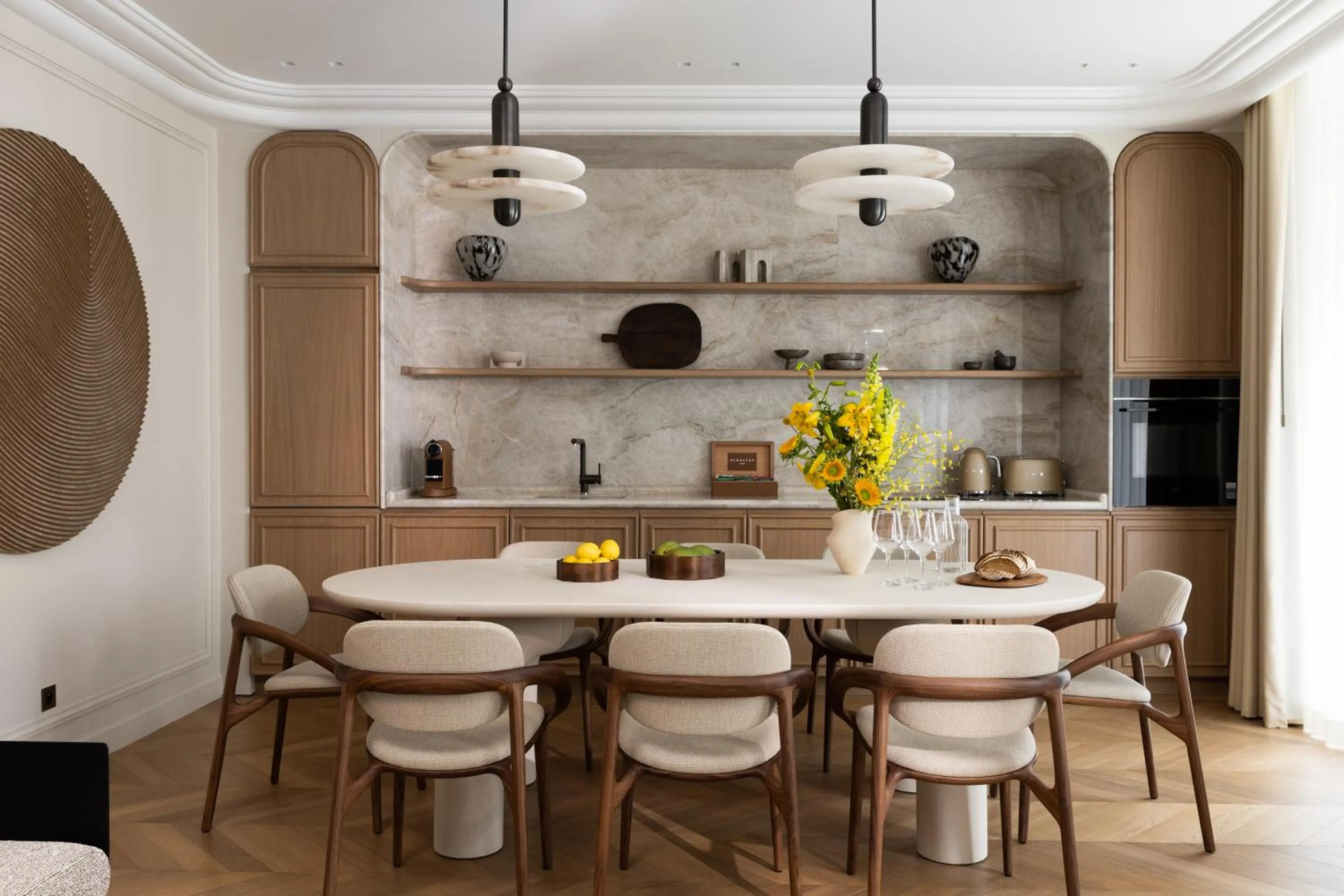 Kitchen or kitchenette in HIGHSTAY - Luxury Serviced Apartments - Bourse