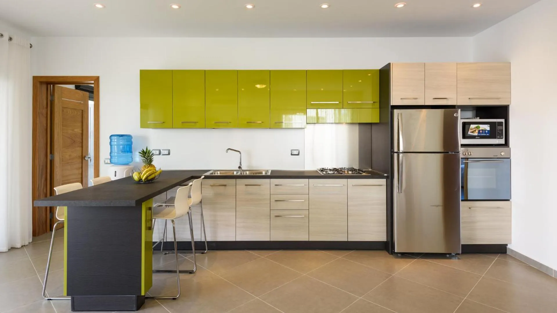 Kitchen or kitchenette in Aligio Apart-hotel & Spa - Las Terrenas