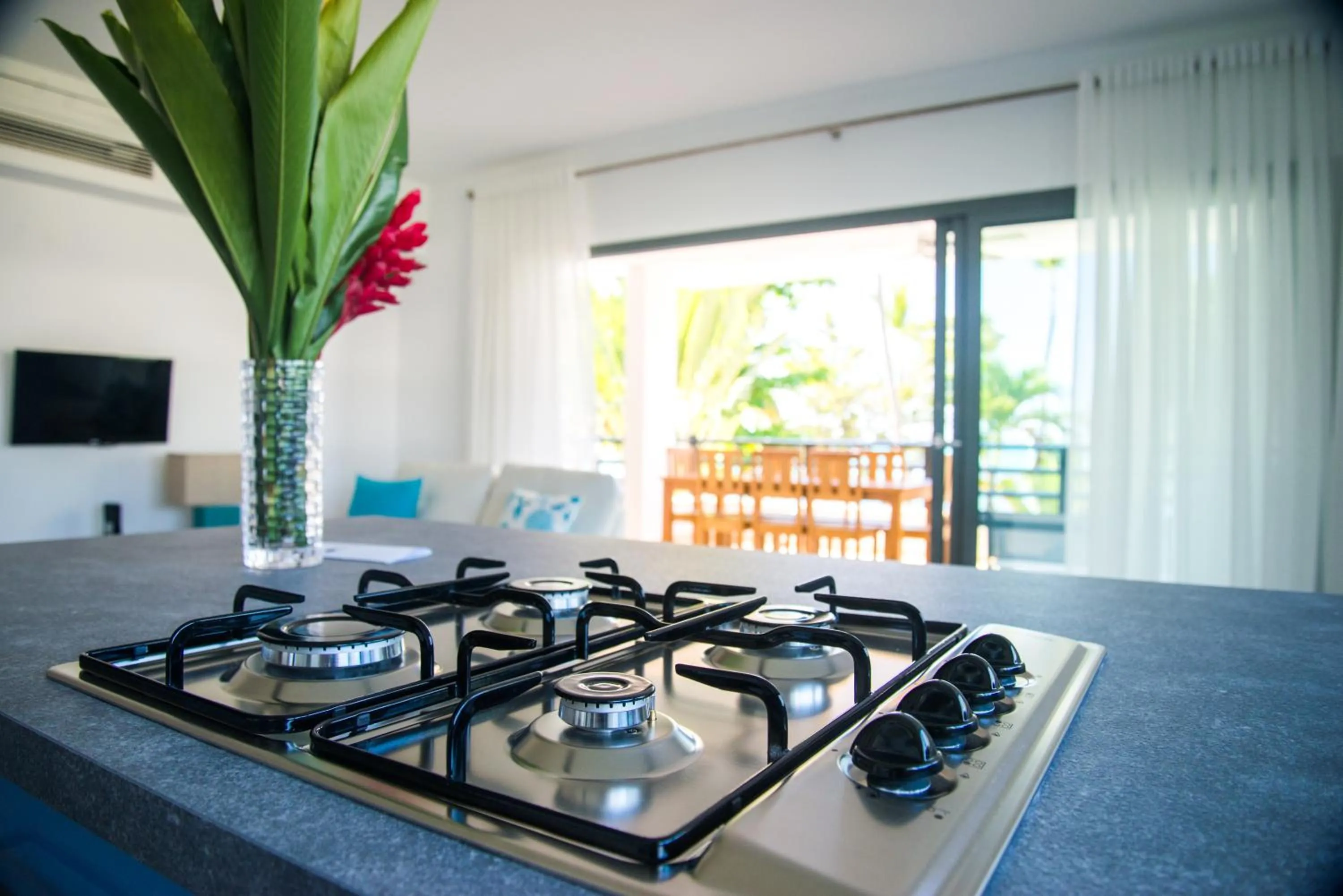 Kitchen or kitchenette in Aligio Apart-hotel & Spa - Las Terrenas
