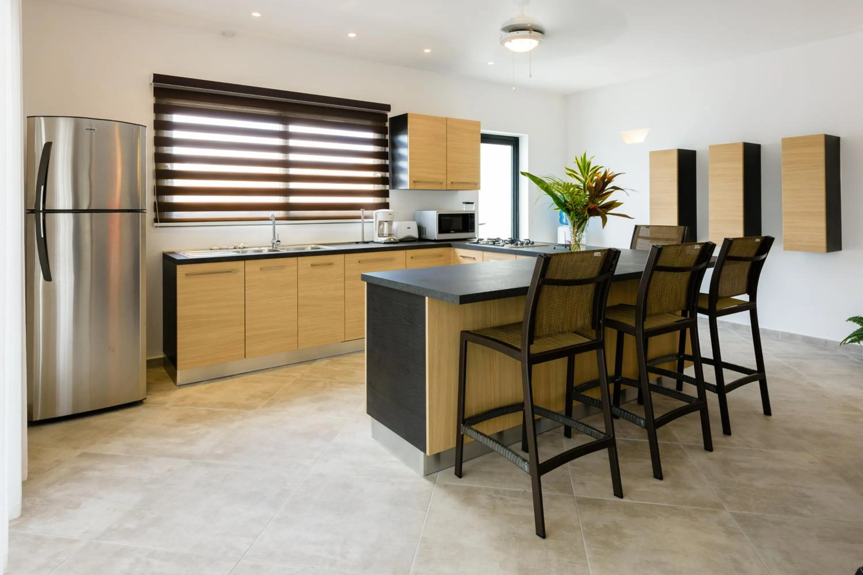 Kitchen or kitchenette in Aligio Apart-hotel & Spa - Las Terrenas