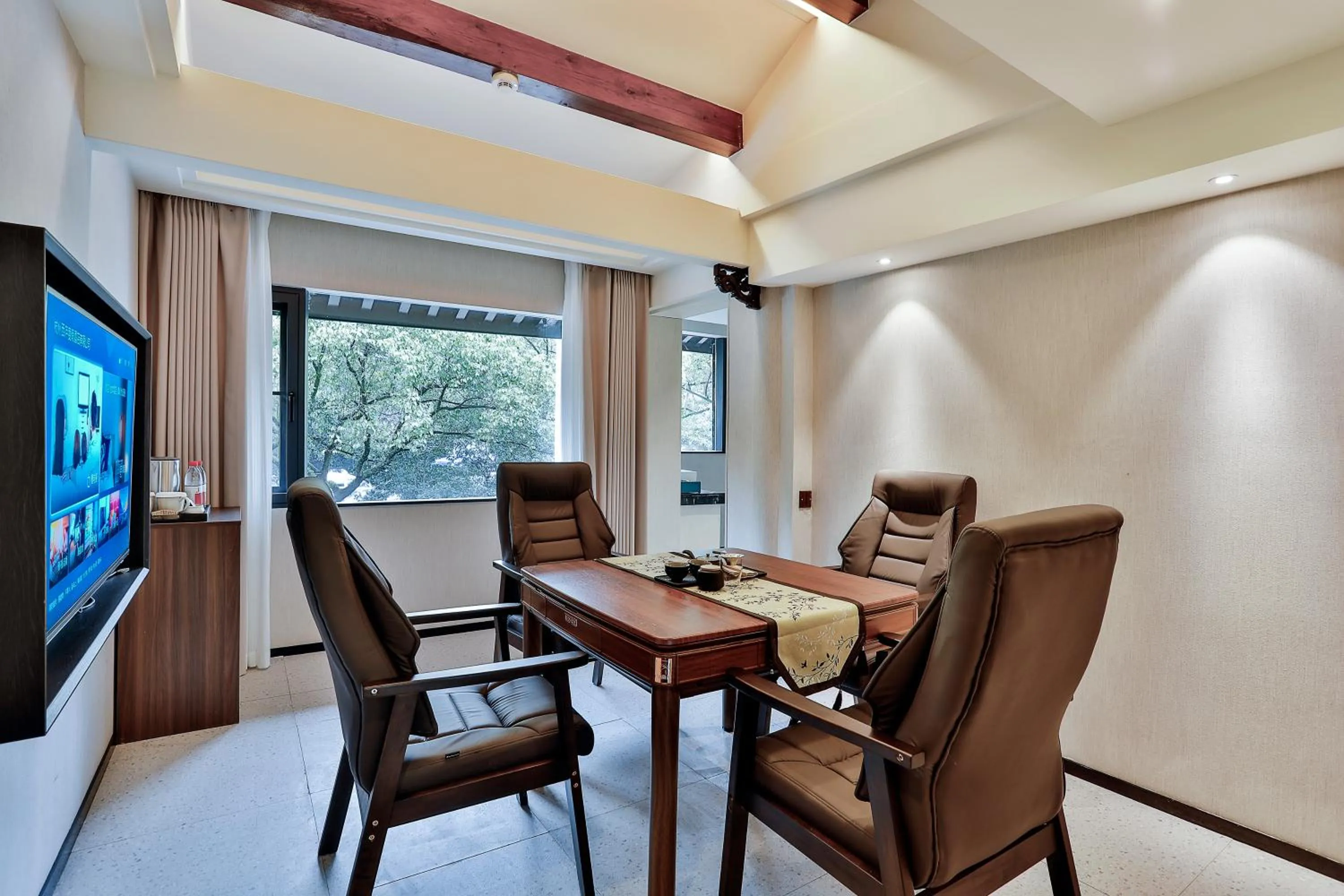 Living room in Yurong West Lake Cottage Resort Hotel Hangzhou